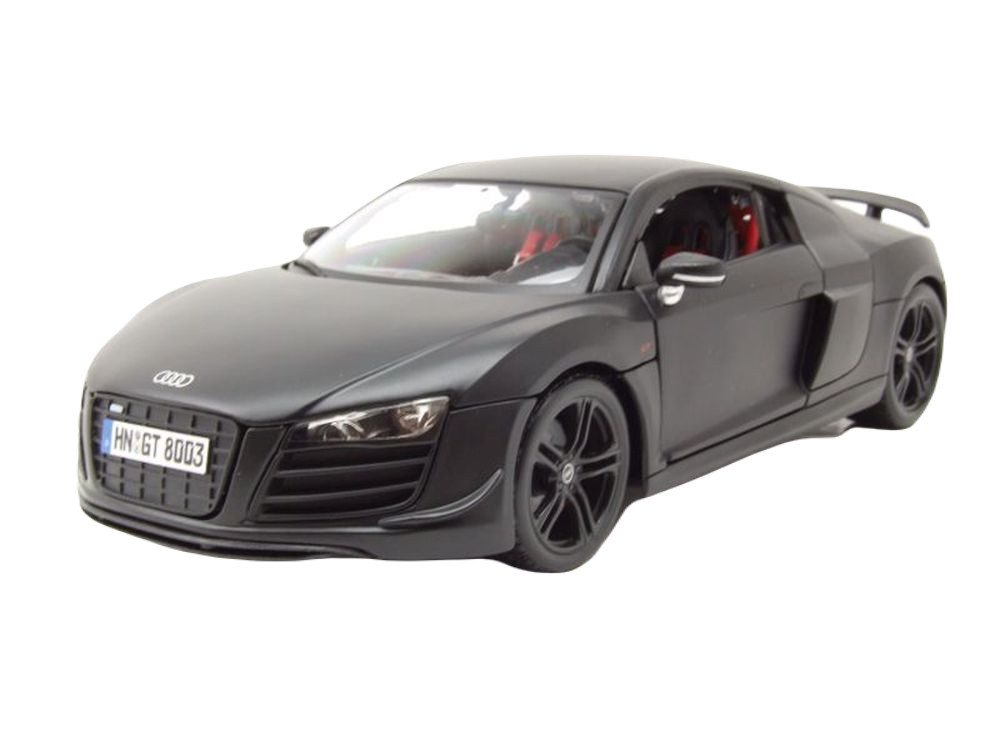 Maisto® Modellauto Audi R8 GT matt schwarz, Maßstab 1:18