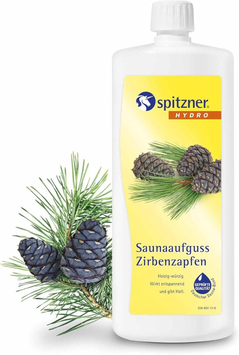 Spitzner Aufgusskonzentrat Spitzner Saunaaufguss - Zirbenzapfen 1L, 190 ml