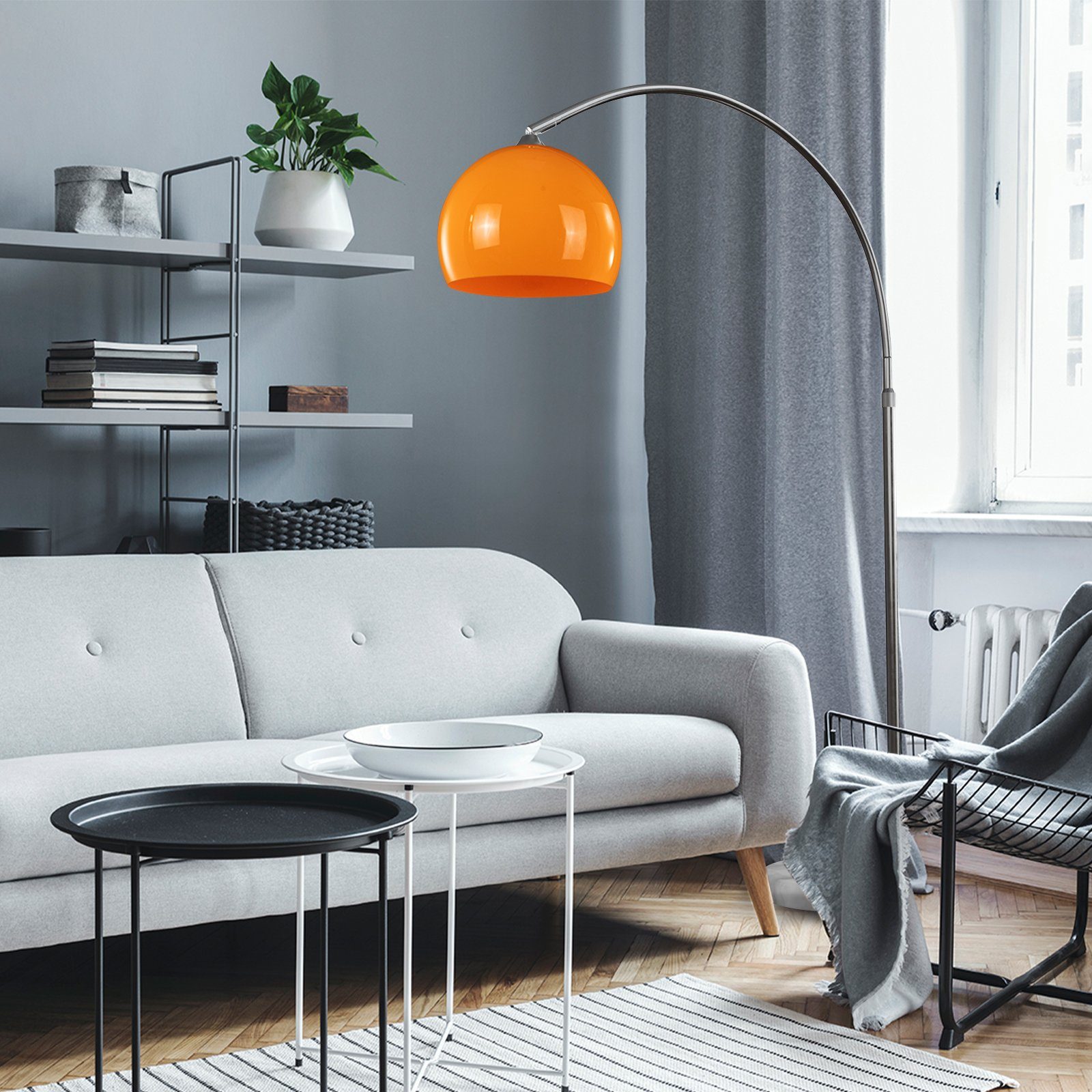 Jago Bogenlampen Bogenleuchte - Höhenverstellbar, 145-220/130-180 günstig online kaufen