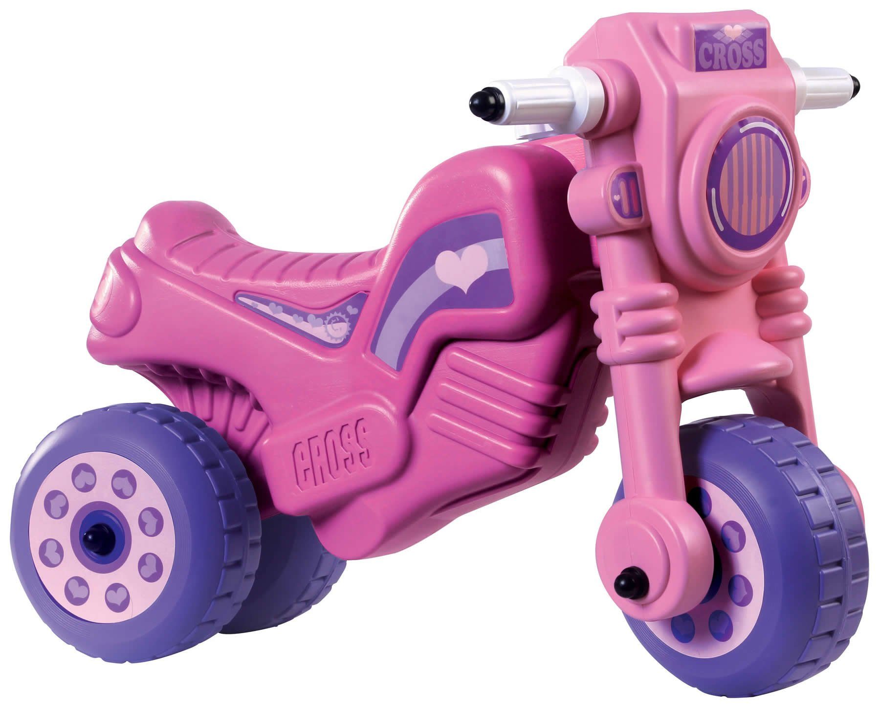Rutschmotorrad Rutscher Cross 1 Kinder Laufrad Lauflernrad pink
