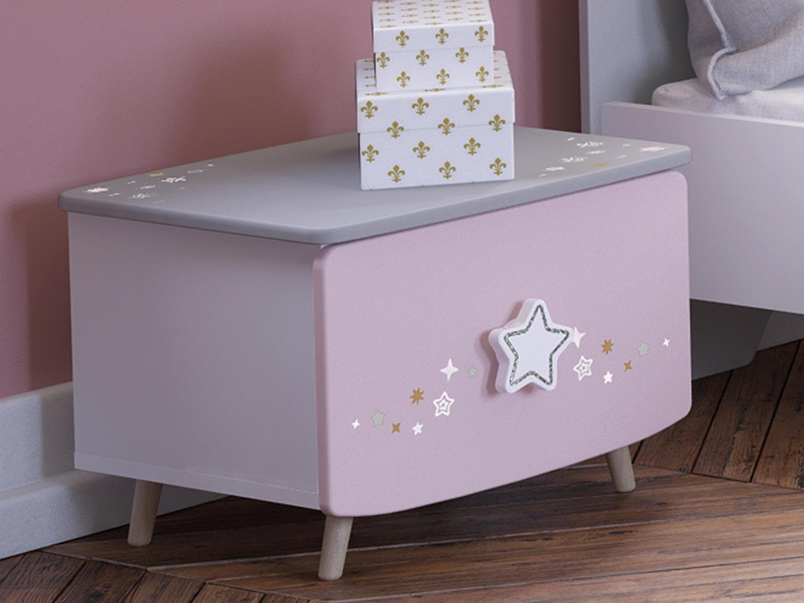 PREISBRECHER Nachttisch Savannah, 44,4 x 33,7 x 38,8 cm (B/H/T) günstig online kaufen