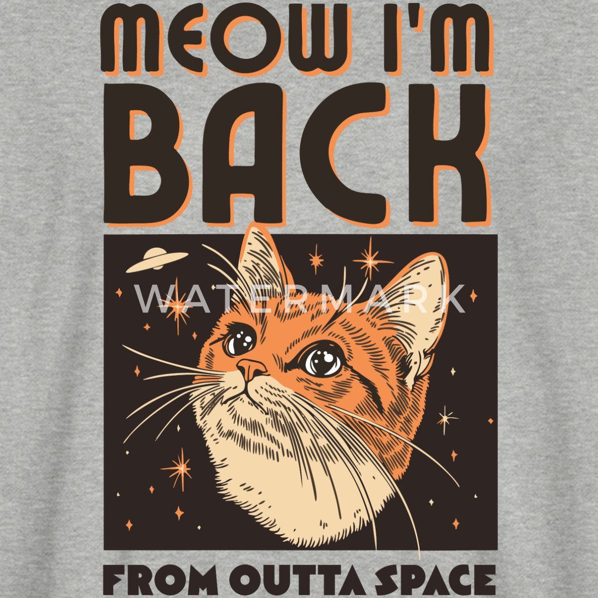 T-Shirt Lustiges Weltraum Katzen Motiv Oversize Unisex T-Shirt