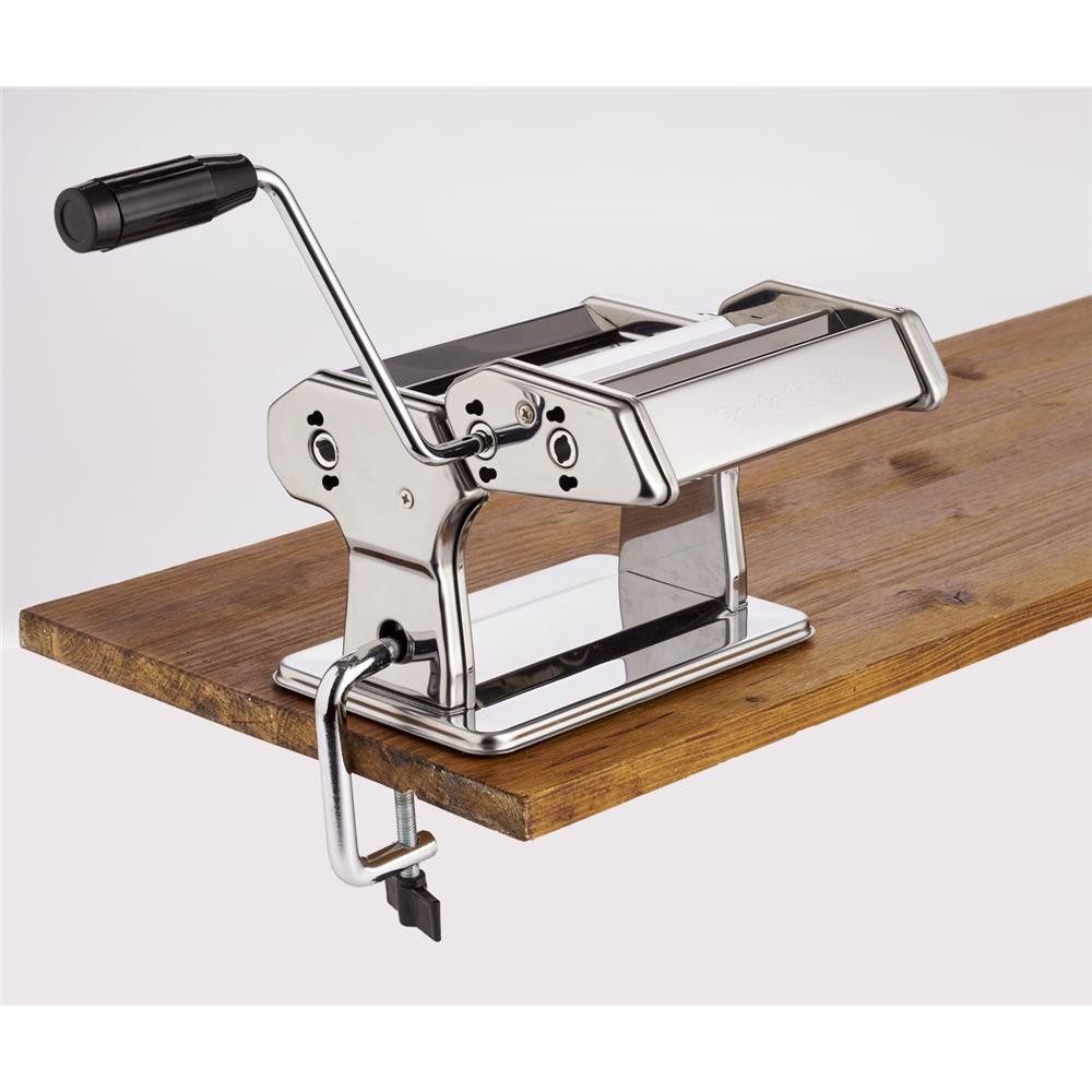 Ariete Nudelmaschine 1593/00, Elektrisch, 2 Geschwindigkeitsstufen, Pulse, 5 Nudelformen, silber