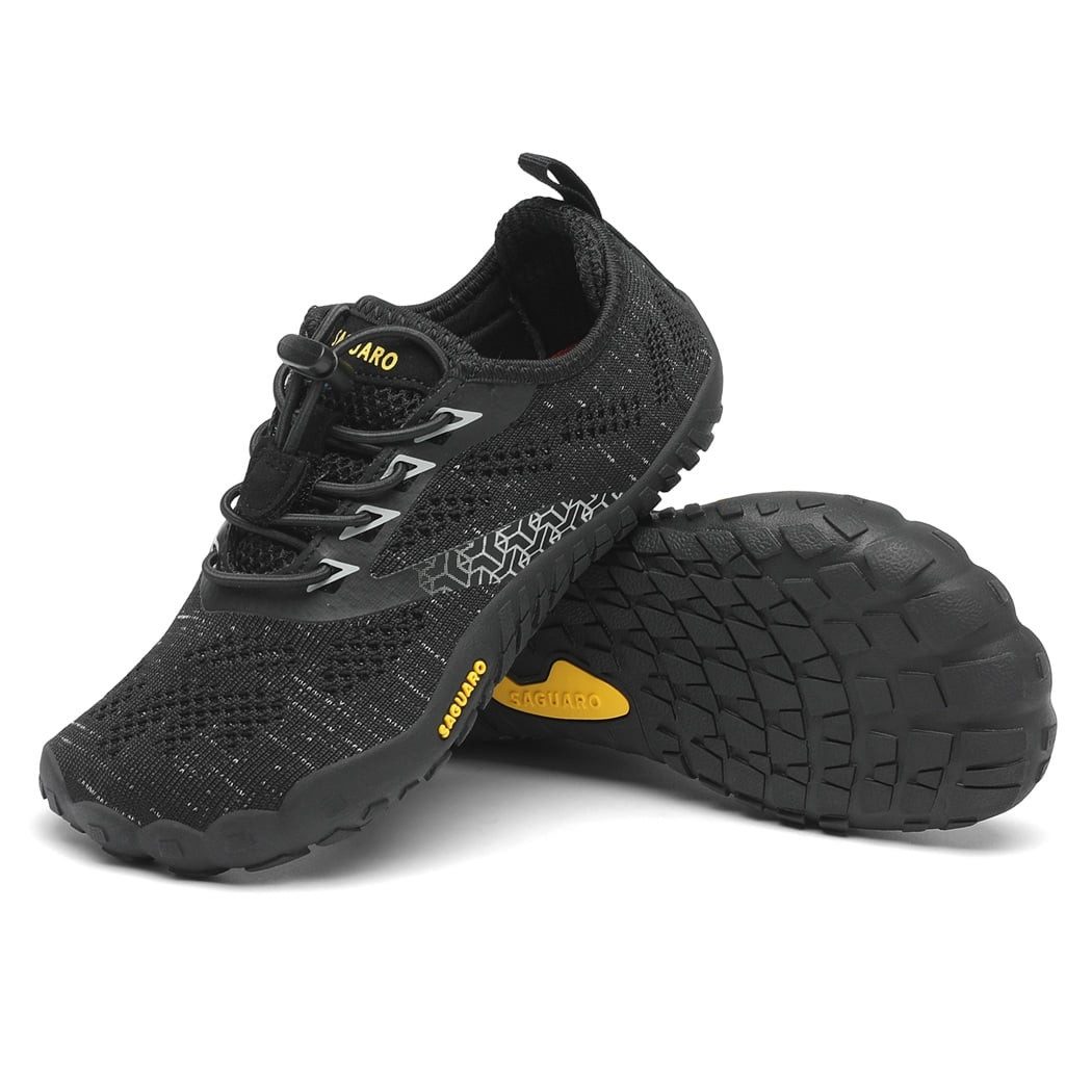 SAGUARO Smart I (flexible Sohle, Zero Drop) schwarz Kinder Barfußschuh