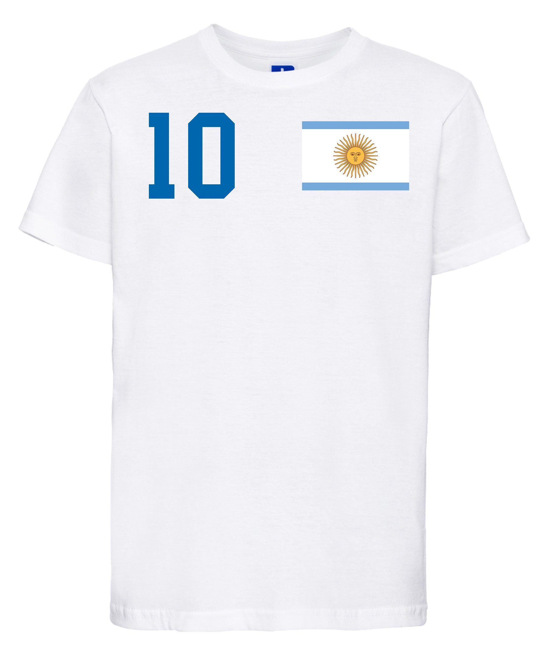 Youth Designz T-Shirt Argentinien Kinder T-Shirt im Fußball Trikot Look mit trendigem Motiv