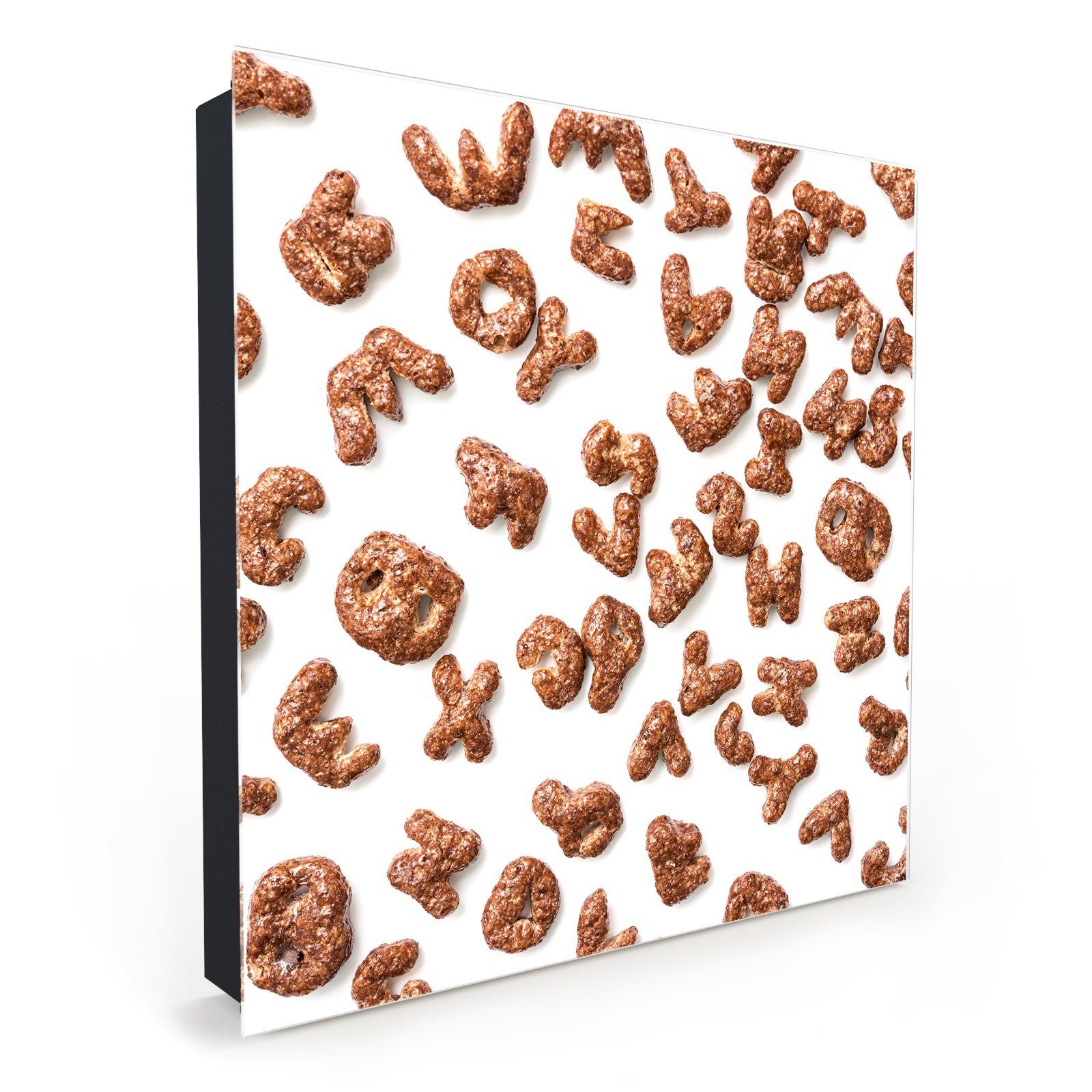 primedeco schlusselkasten dekor schlusselkasten magnetpinnwand und memoboard mit glasfront motiv buchstaben aus schokolade online kaufen otto