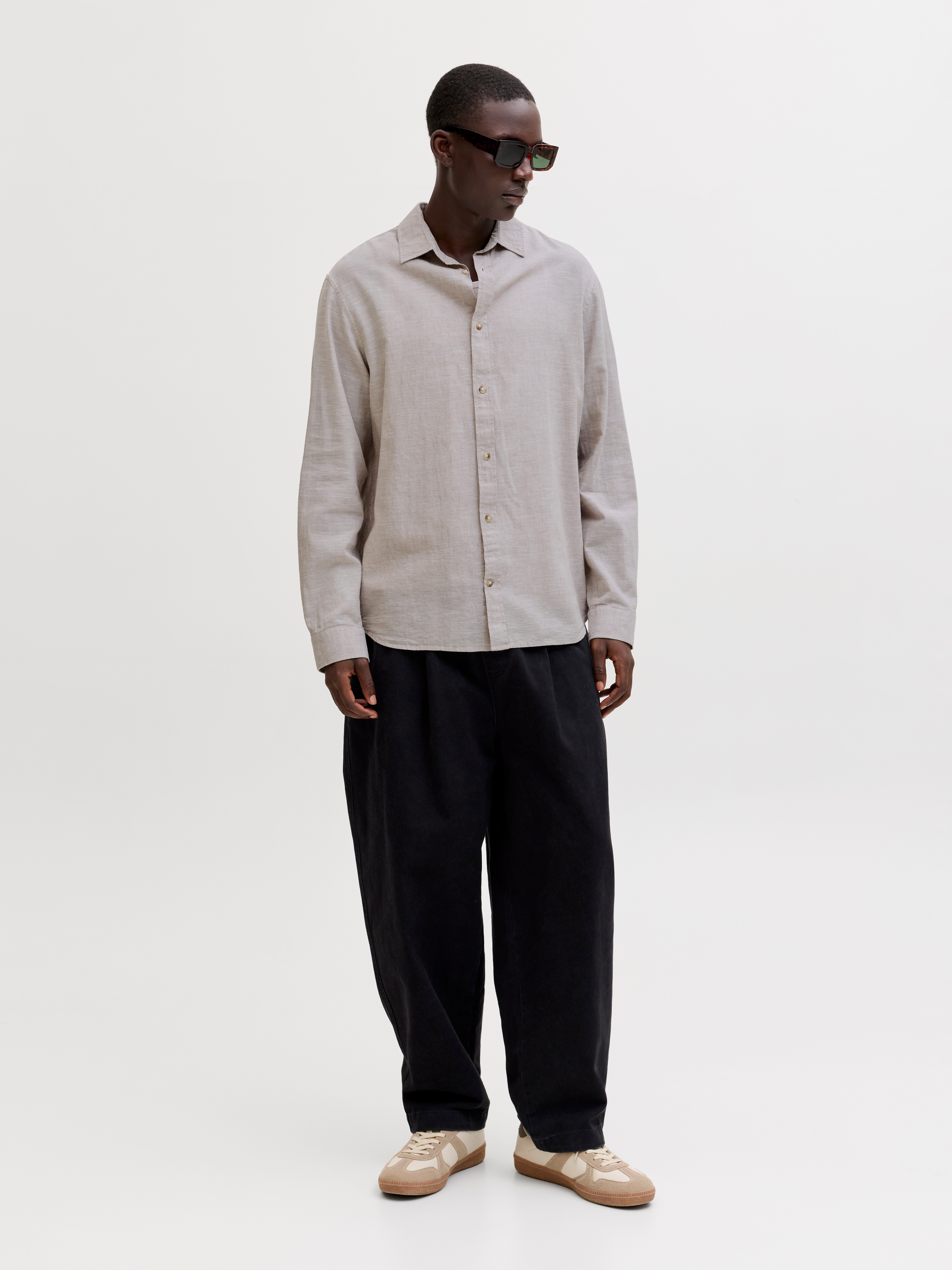 Jack & Jones Langarmhemd JJESUMMER LINEN BLEND SHIRT L/S SN Baumwollmischung, regular fit – Bild 4 von 5