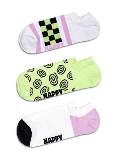 Happy Socks Шкарпетки для кросівок (Set, 3-Paar) mit verspielten Motiven