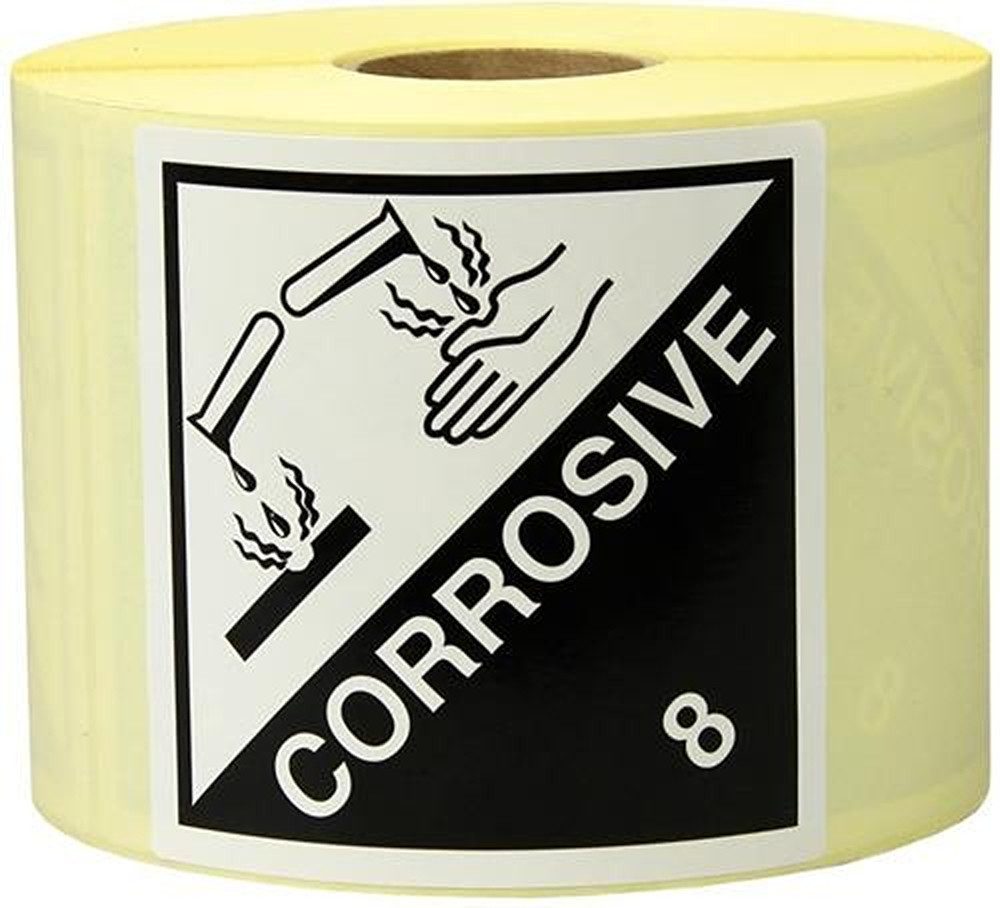 Etiketten TRANSPAK 8370042 Etiketten Maße 100x100mm Papier weiß/schwarz Aufdr
