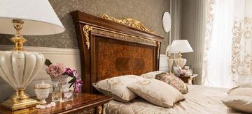 JVmoebel Bett Doppelbett Betten Designbetten Bizzotto Möbel Massiv Holz Bett Neu