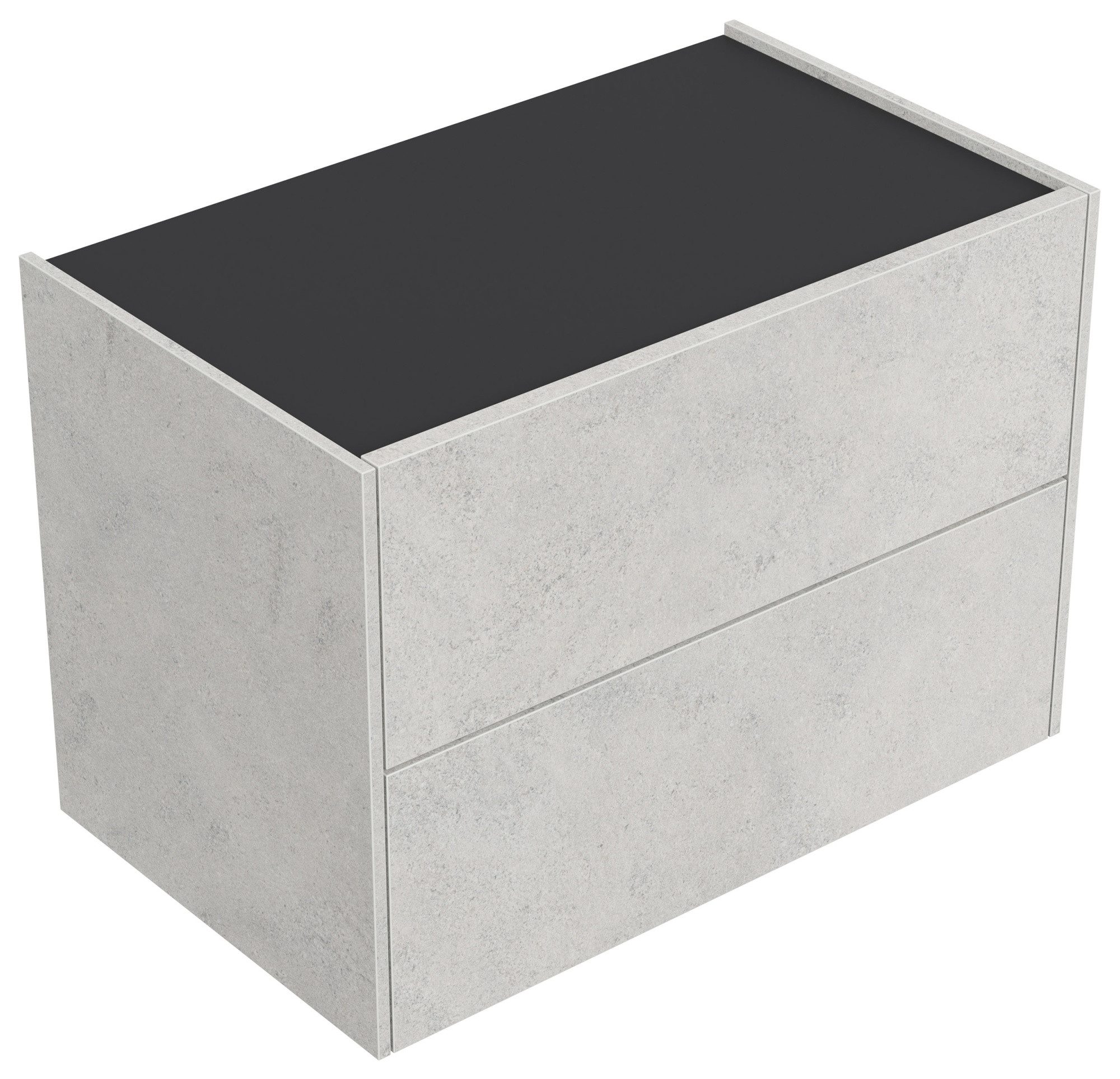 Magnolia Home Schubkastenkommode Hängeschrank Urban Slimline Konsole 2 Push-to-open Einzüge Stein