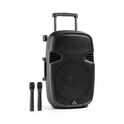 Malone Bushfunk 45 Aktiv-PA-Lautsprecher 900W Bluetooth Akku USB SD MP3 VHF Portable-Lautsprecher (900 W)