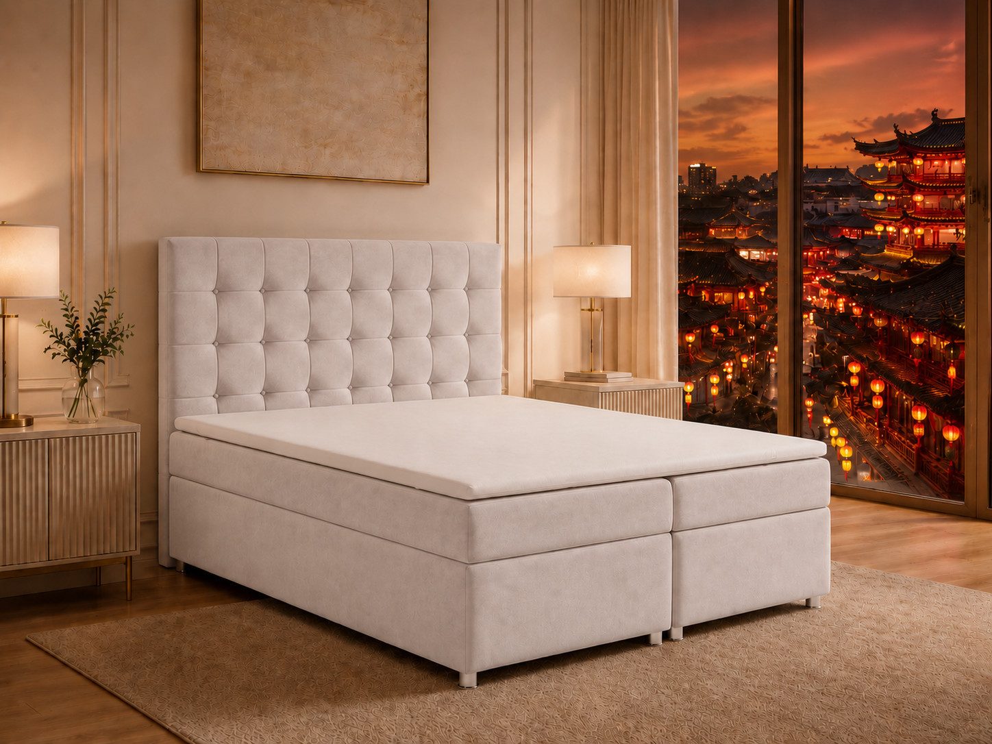Best for Home Boxspringbett Trinity K-9 mit Stauraum & 7-Zonen Komfort – modern & komfortabel (Komplett-Set, 1-St., 140x200 160x200 180x200 200x200 cm), Handwerksqualität, TOP Preis-Leistungs-Verhältnis