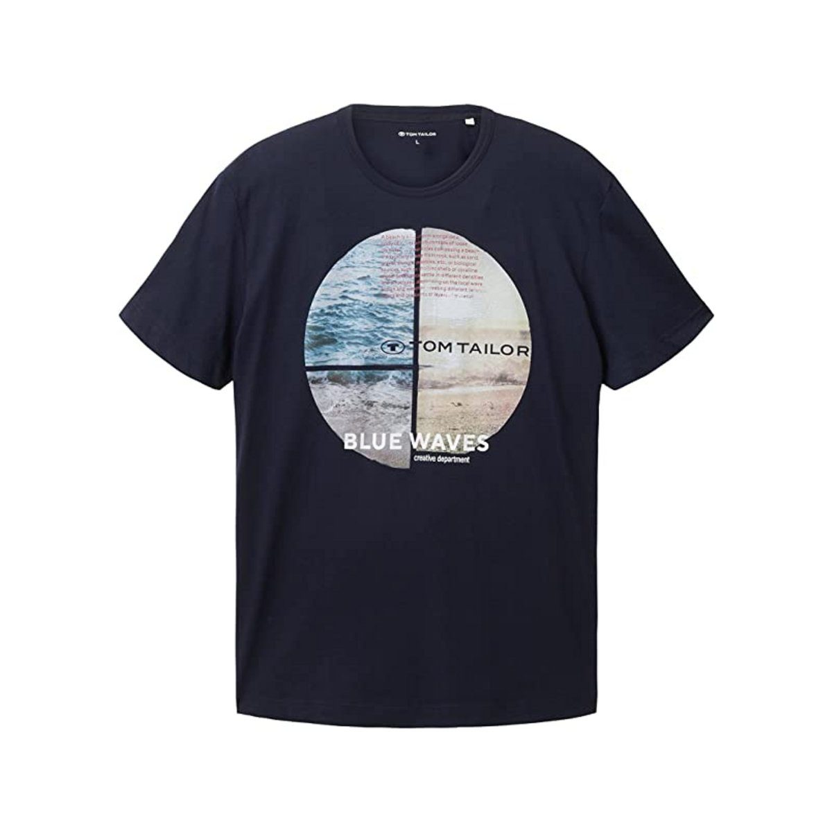 fit blue captain TOM regular sky (1-tlg) TAILOR T-Shirt blau