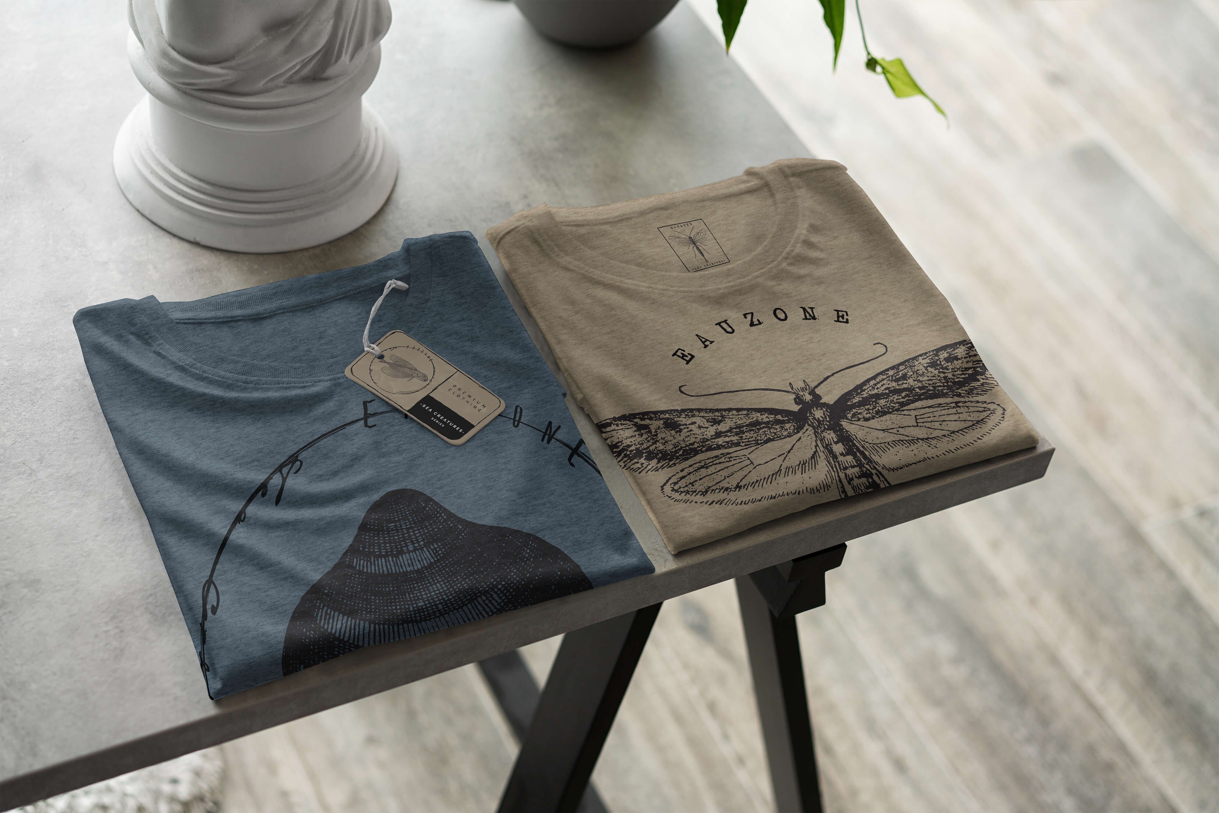 Sinus feine Sea Struktur Tiefsee Art / Serie: Creatures, Sea Indigo und sportlicher Fische T-Shirt - Schnitt 063 T-Shirt