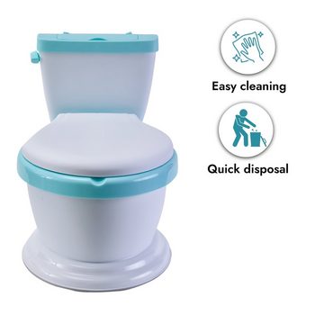 wuuhoo Toilettentrainer Mini Toilette Pingu für kleine Kinder, Töpfchen und Kinder-WC für Babys und Kleinkinder