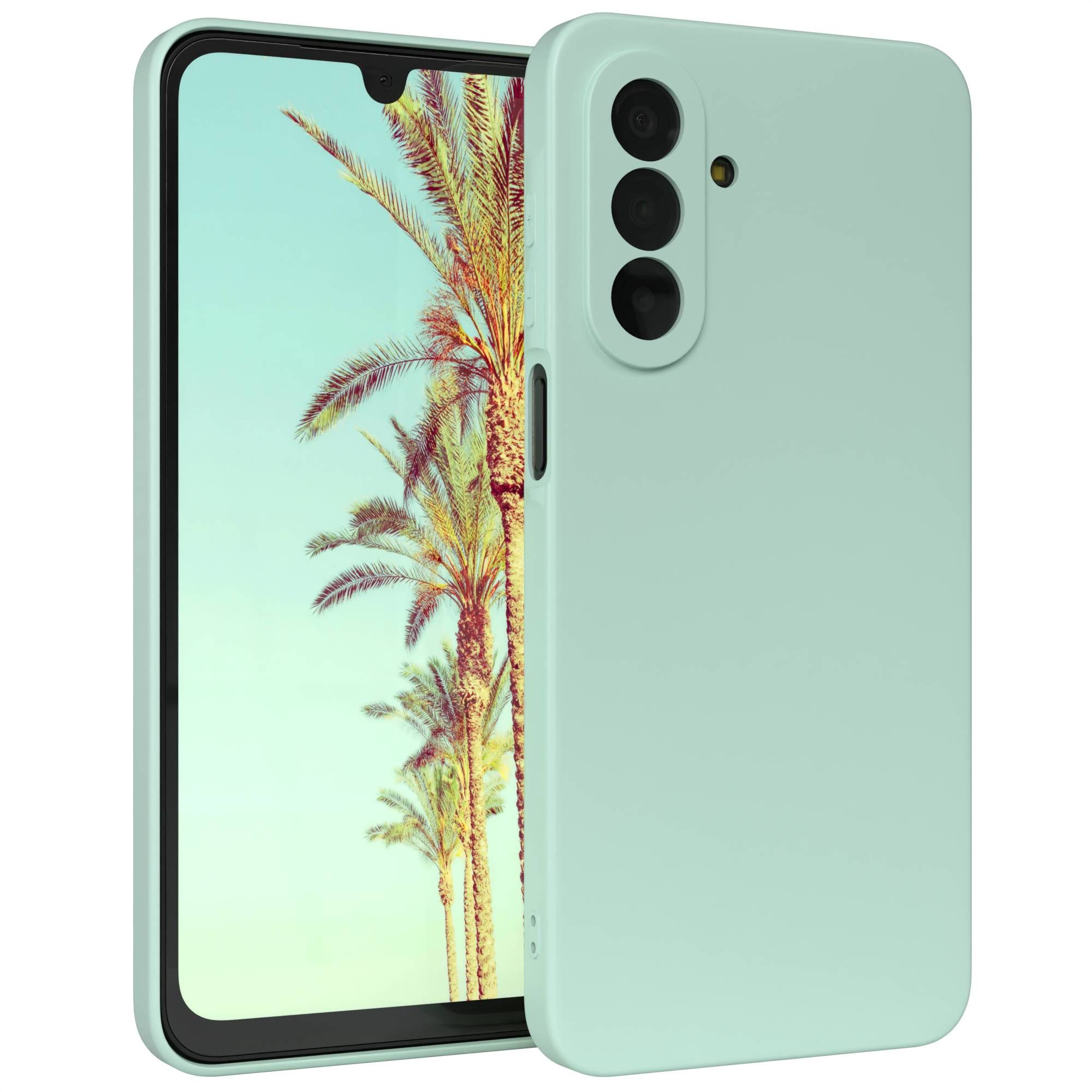 EAZY CASE Handyhülle TPU Hülle für Samsung Galaxy A17 6,7 Zoll, Hülle Silikon kratzfest Smart Slimcover Bumper Case Etui Mint Grün