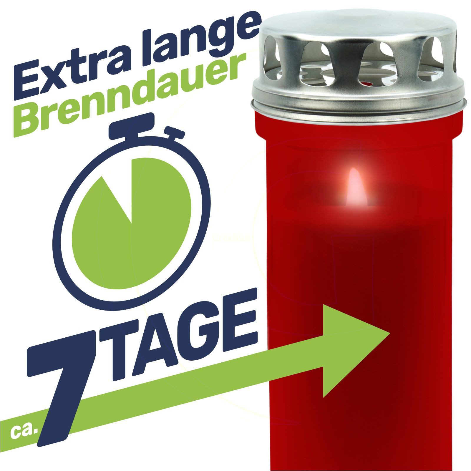 Gravidus Grabkerze Grabkerze rot mit bis günstig online kaufen