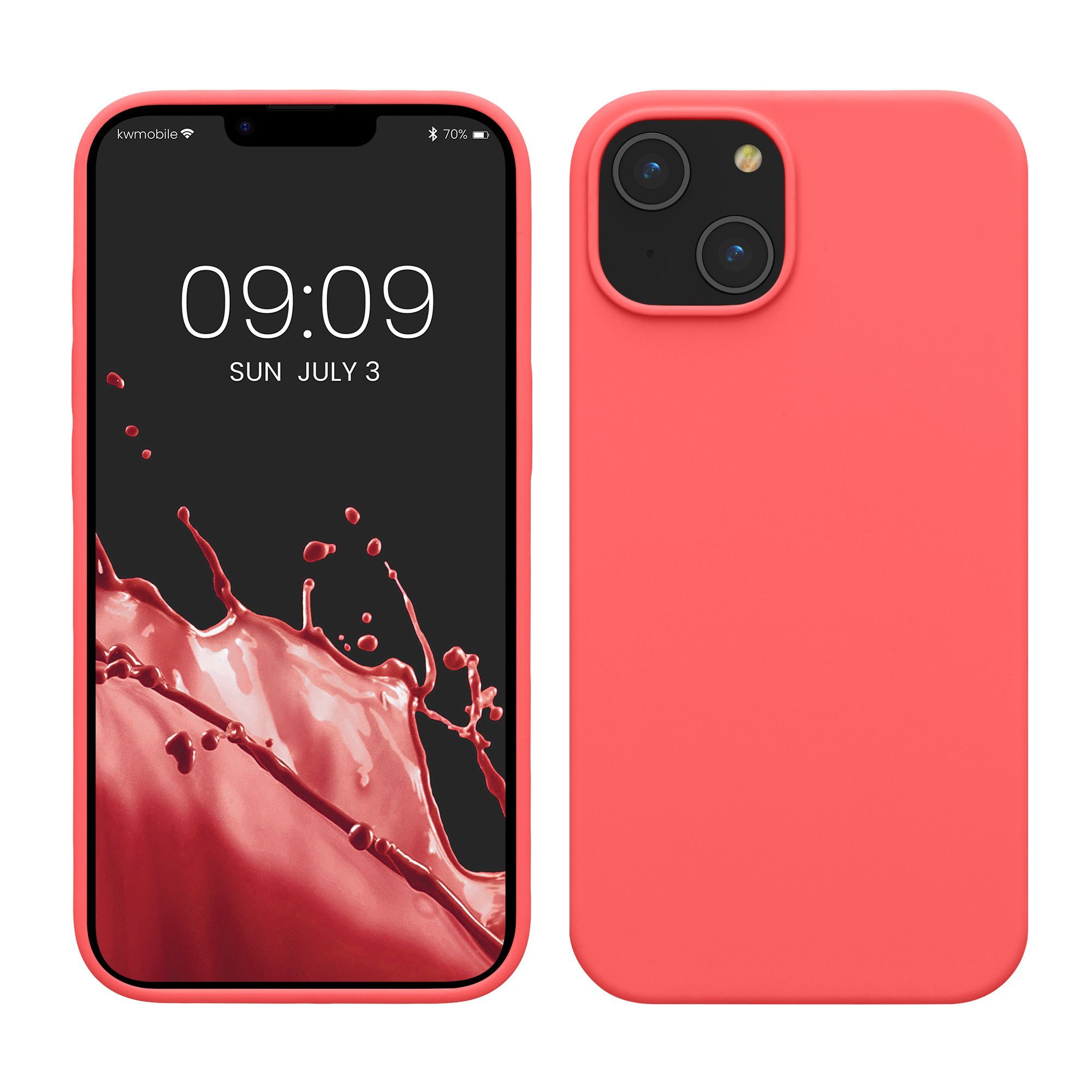 kwmobile Handyhülle Hülle für Apple iPhone 14, Hülle Silikon gummiert - Handyhülle - Handy Case Cover