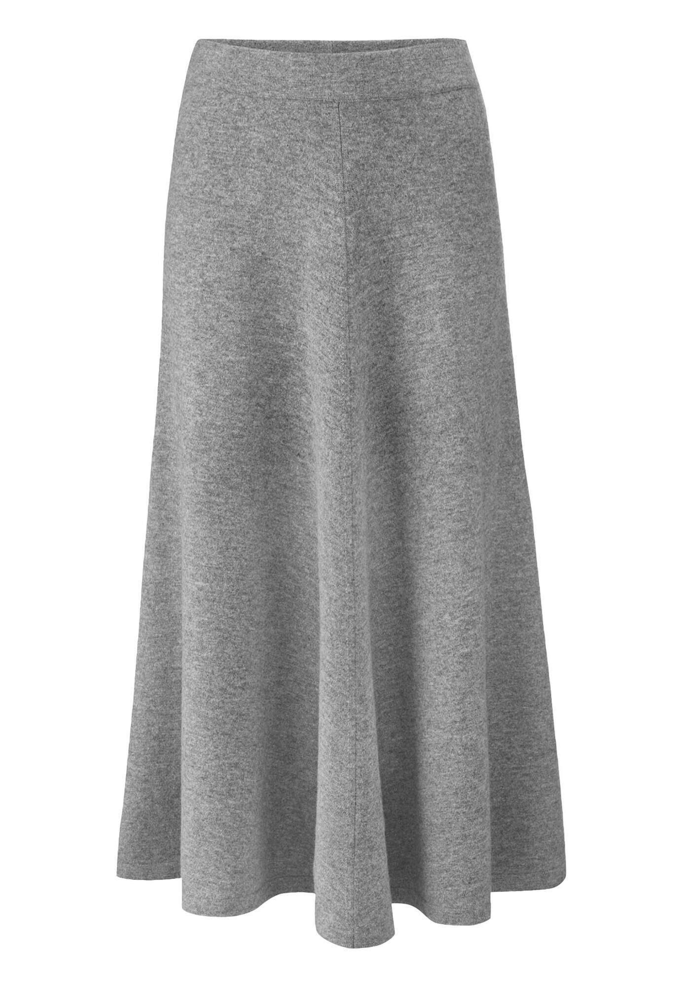 Hessnatur Strickrock Regular aus Bio-Schurwolle mit Kaschmir (1-tlg)