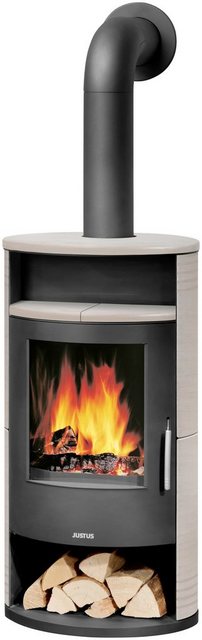 Justus Kaminofen Island 5 II 5 kW, ext. Luftzufuhr, schwarz