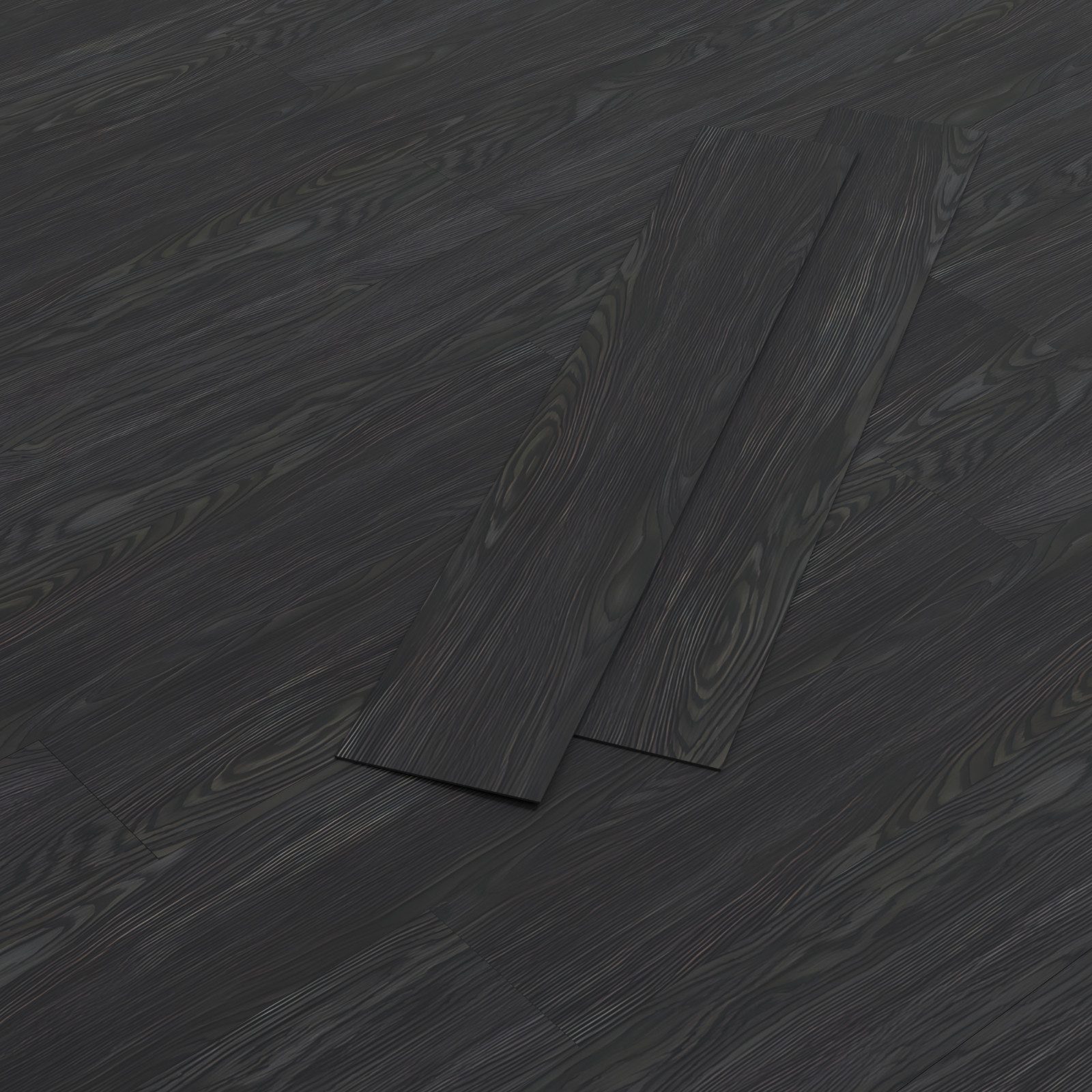 HAGO Vinylboden 2,23m² Dunkelgrau Eiche Selbstklebend Bodenbelag Laminat 2mm Dicke PVC, Selbstklebend, Rutschfest, Wasserresistent