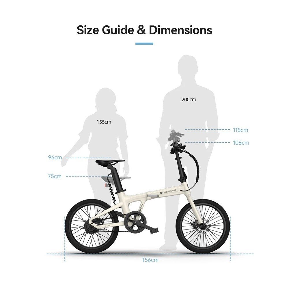 ebike Revolution, Damen/Herren,Lampe E-Bike 17,5 Ultraleichtgewicht KG, blau Air ADO E-Fahrrad 1 Heckmotor, Gang, 20 Faltbares
