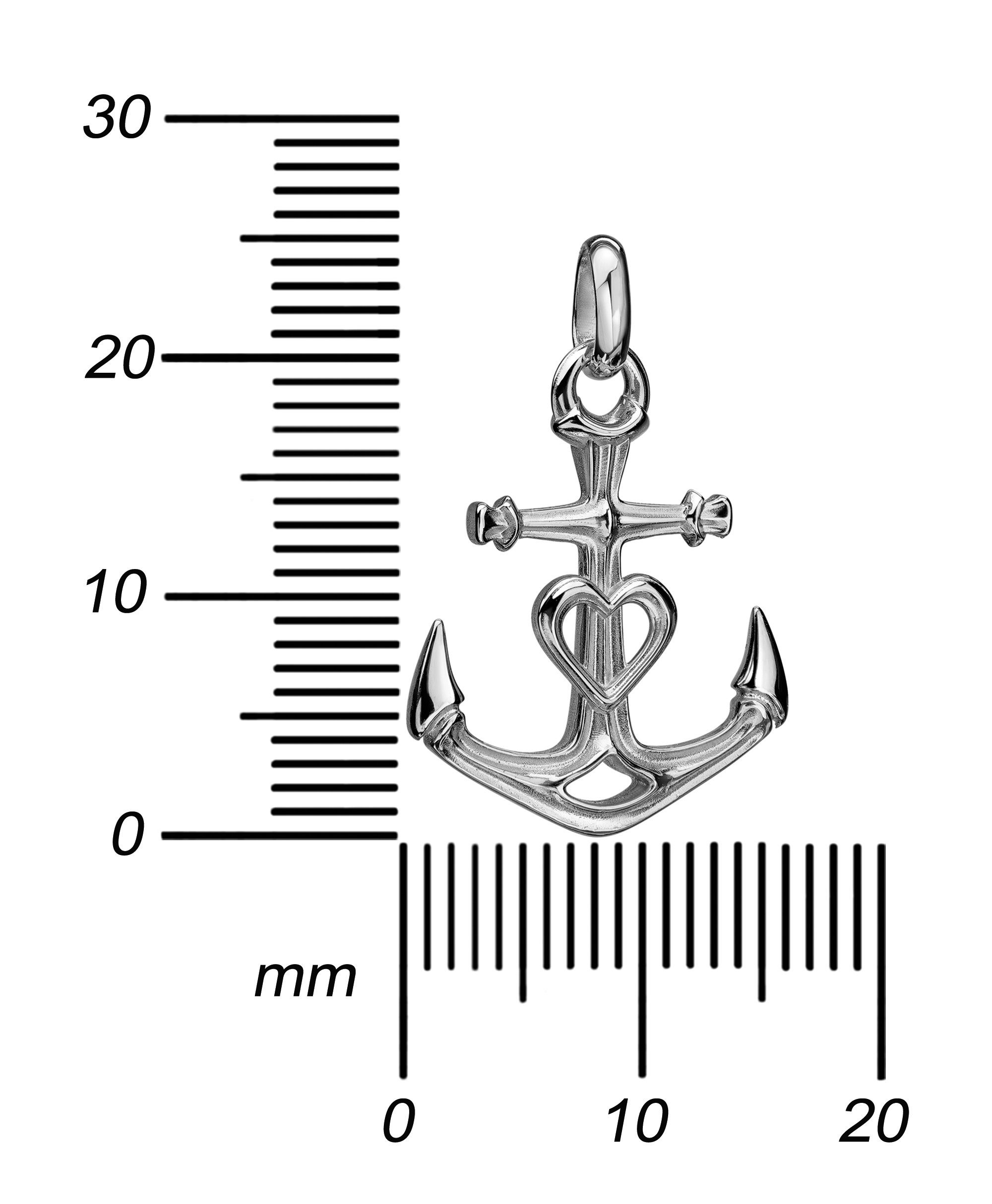 925 Ankeranhänger und Länge wählbar - Herren), JEVELION Silberkette Anker Mit 36 für Sterlingilber Anhänger - (Silberanhänger, 925 70 cm. Damen