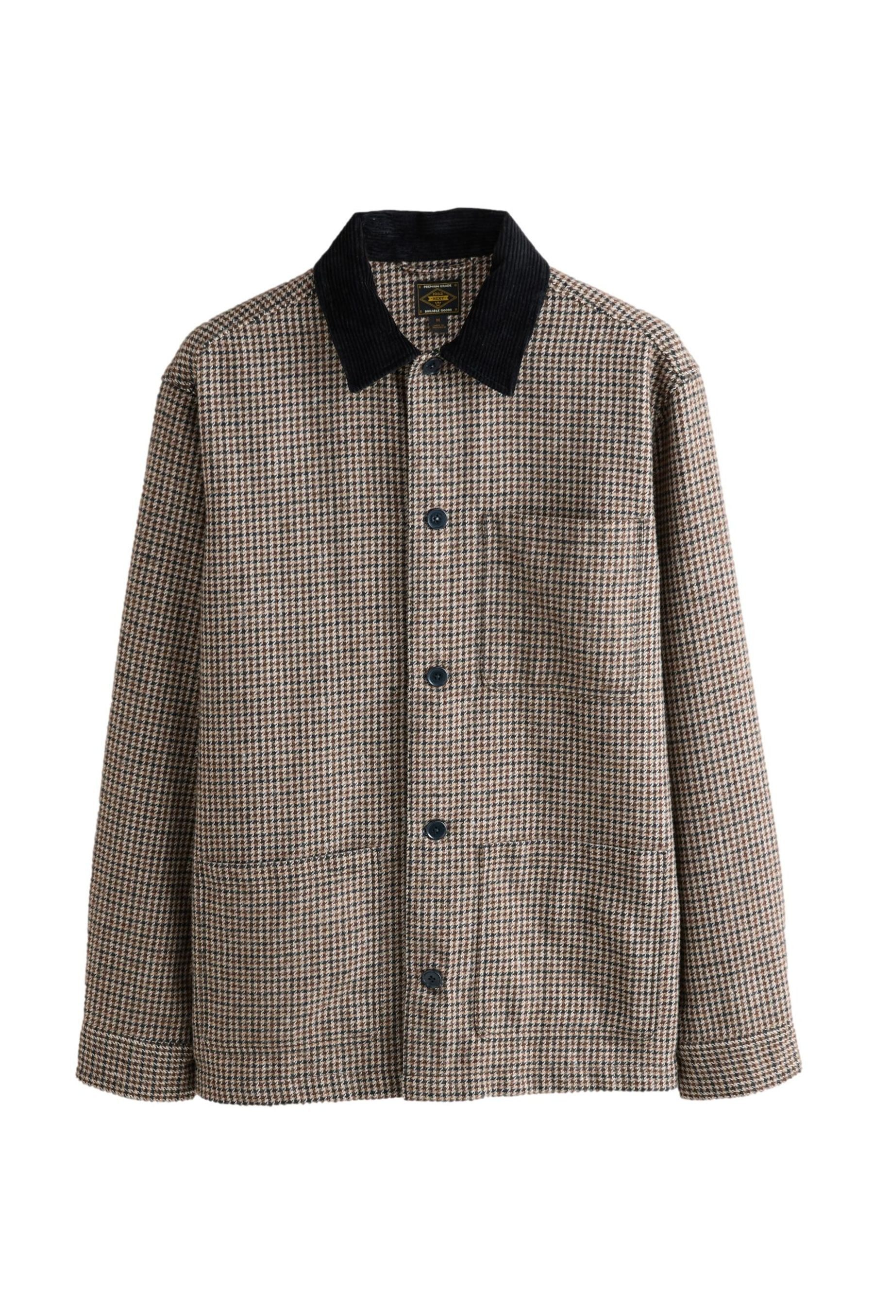 Next Hemdjacke Hemdjacke mit Cordkragen und Karomuster (1-St) günstig online kaufen