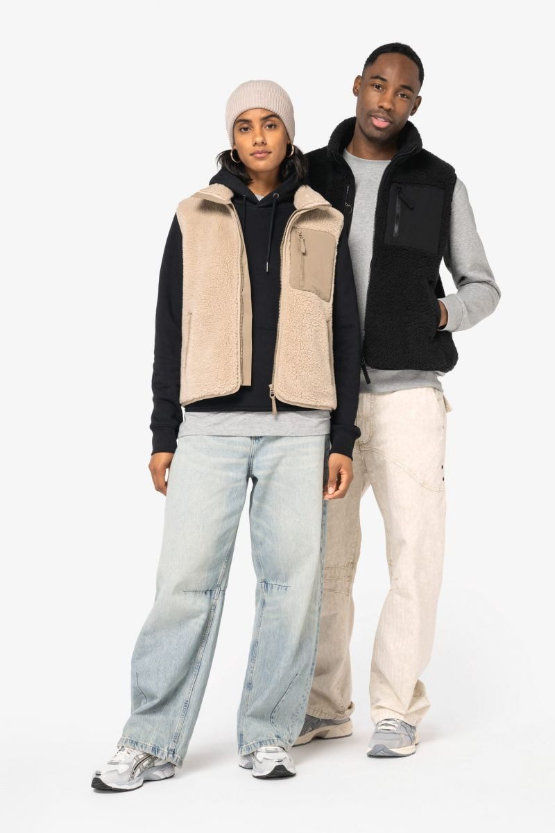 Native Spirit Funktionsweste Umweltfreundlicher Unisex Sherpa-Bodywarmer