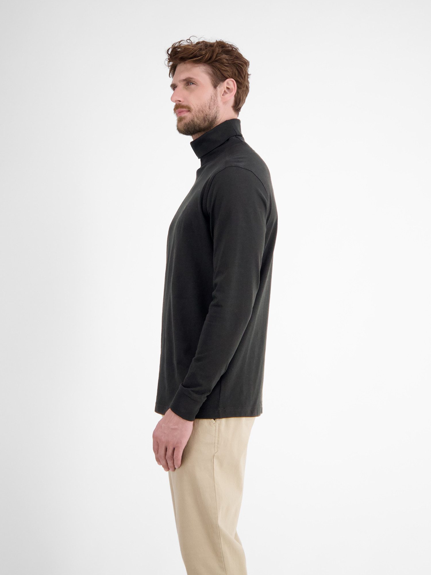 LERROS Sweatshirt Rollkragenshirt aus weicher Baumwolle