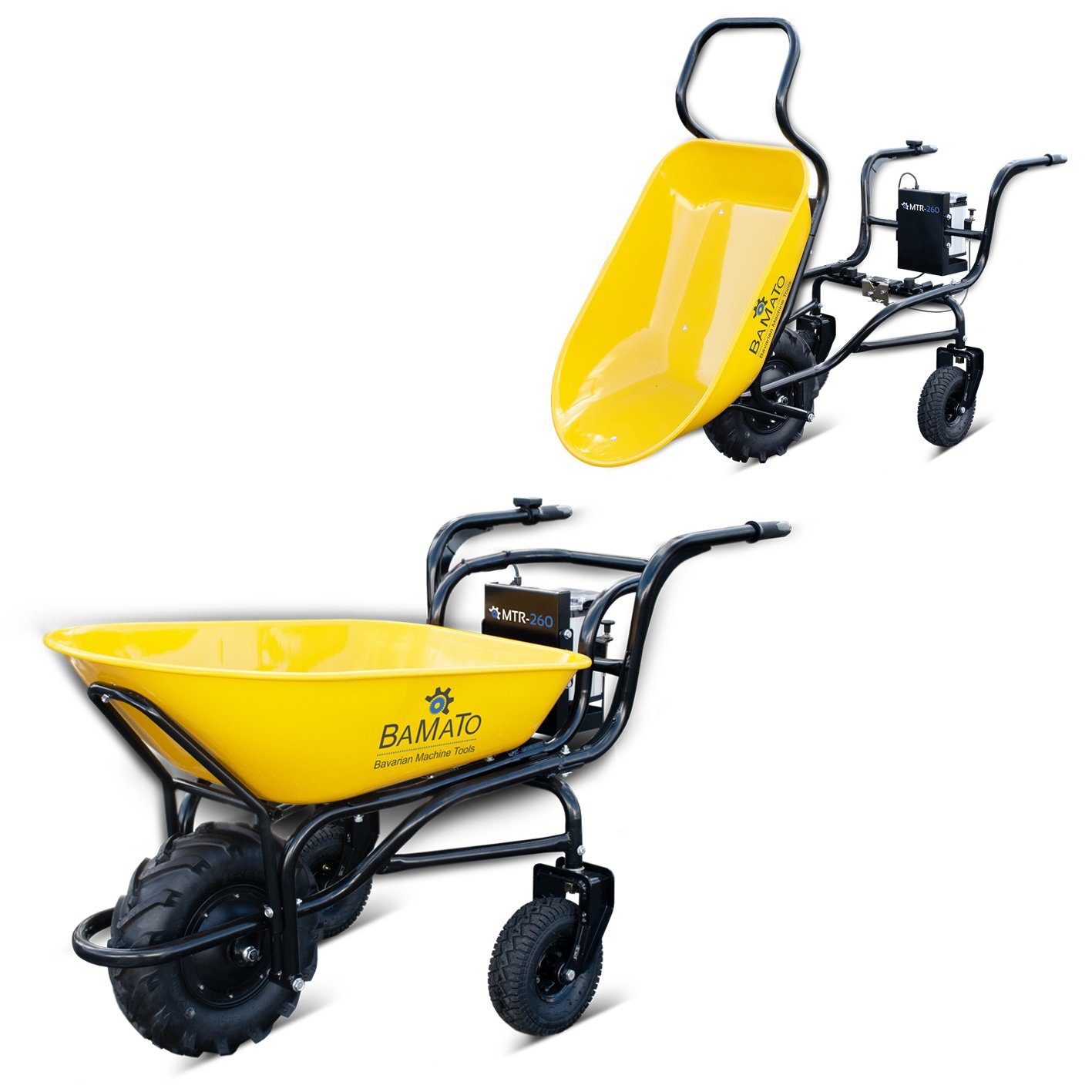BAMATO Motorschubkarre MTR-260, 100 l, 1-tlg., Elektrodumper, Akku Schubkarre, Motorschubkarre