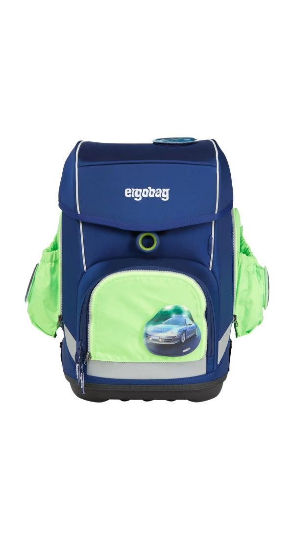 ergobag Schulranzen pack Seitentaschen Zip Set (3-tlg), reflektierend