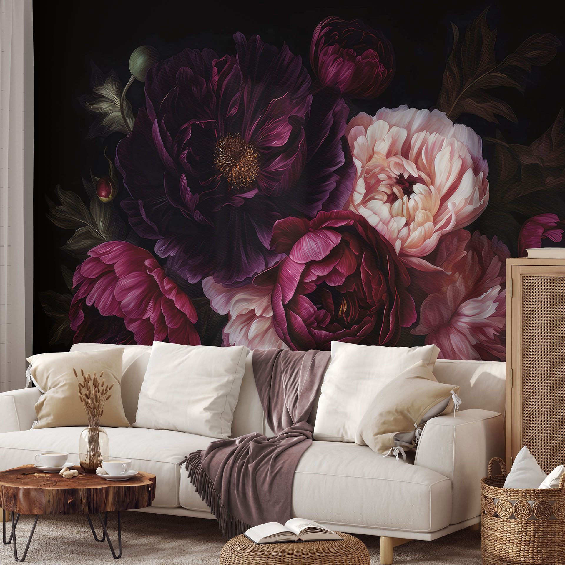 K&L Wall Art Vliestapete XXL Fototapete Natur Blumentapete große Naturtapete, floral, bedruckt, matt, moderne Wohnzimmertapete aus Vlies, individuell in Berlin angefertigt