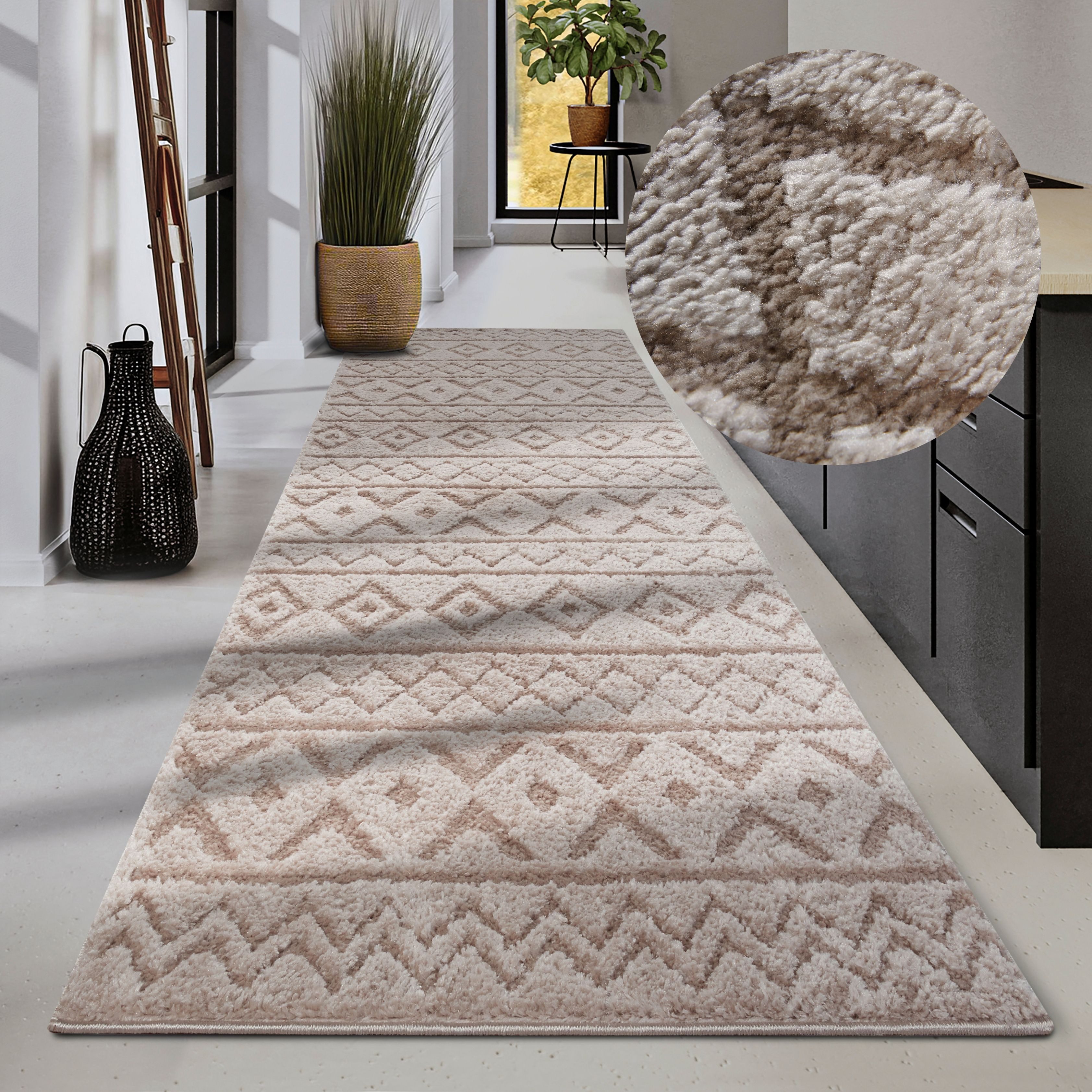 ELLE DECORATION Designteppich "Itinerance" rechteckig 18 mm Höhe Hochflor, günstig online kaufen