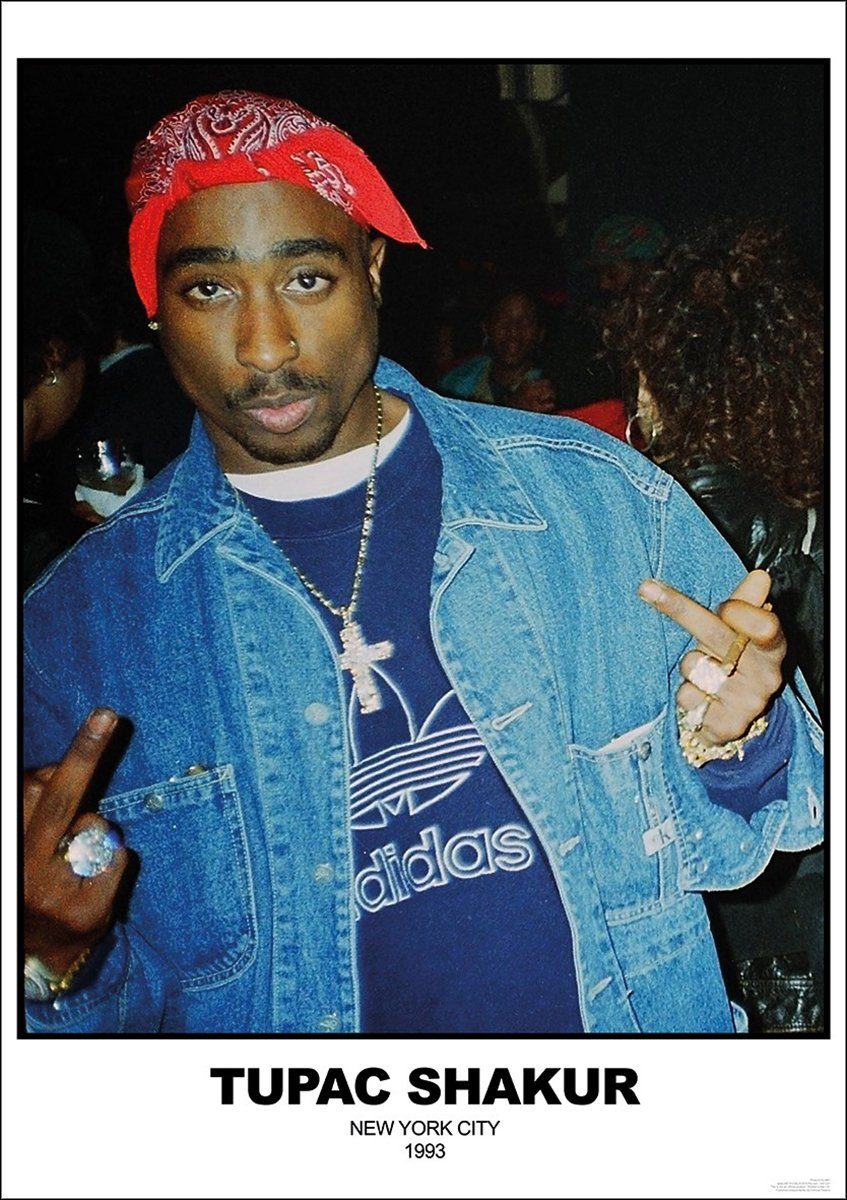 Close Up Poster Tupac Shakur Poster New York City 1993 59,5 x 84 cm