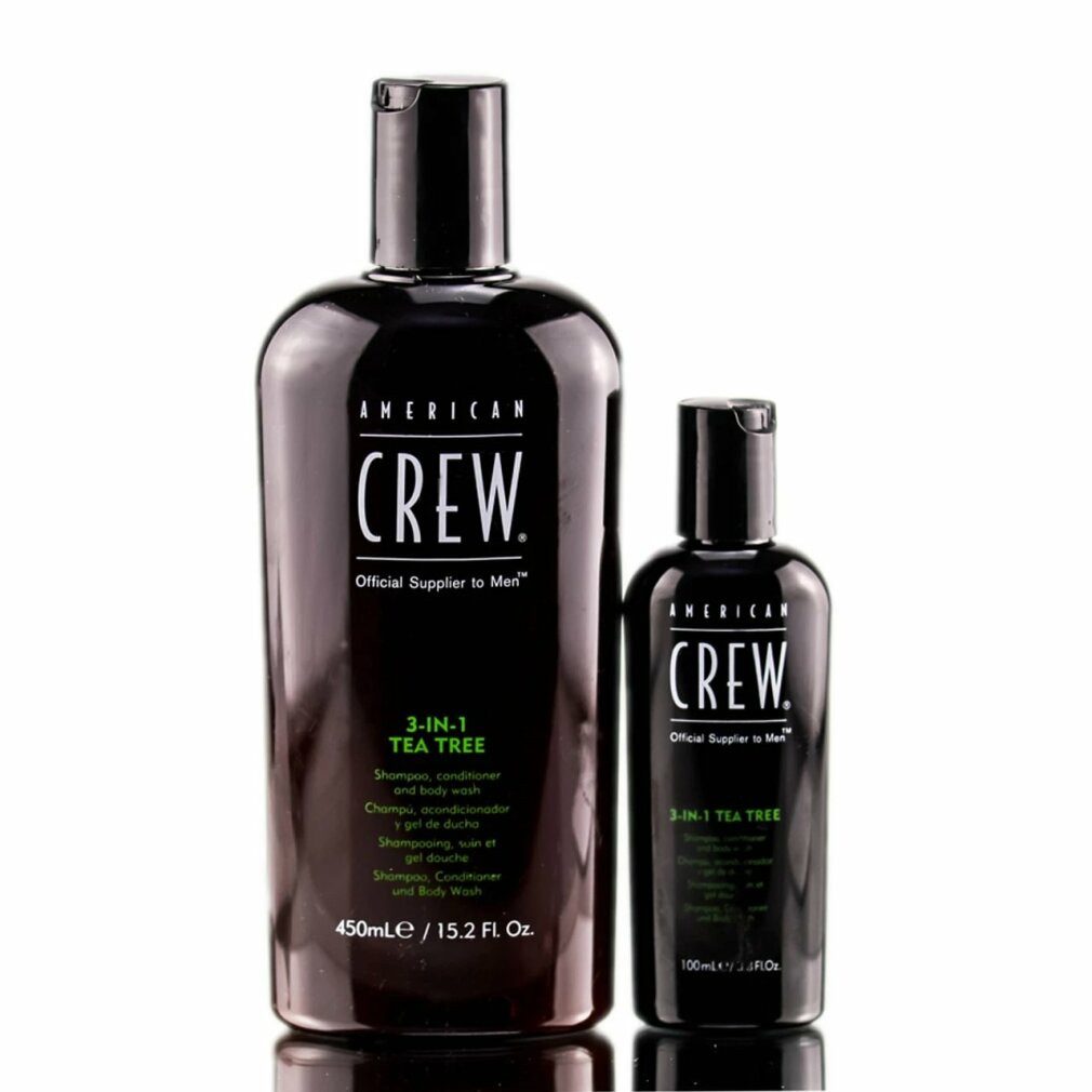 American Crew Haarshampoo 3in1 Teebaum Shampoo, Spülung und Körperreinigung 100ml