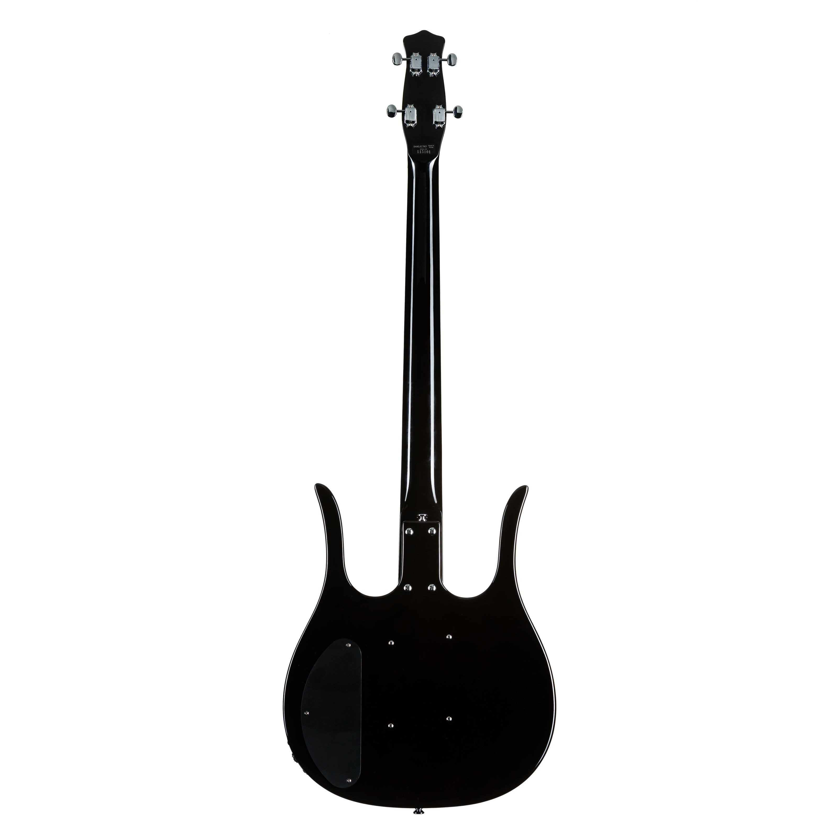Danelectro Halbakustik-Bass, Halbakustik-Bässe, Halbakustik-Bässe für Rechtshänder, 58 Longhorn Bass F-Hole Red Hot - Rechtshänder Halbakustik-Bass