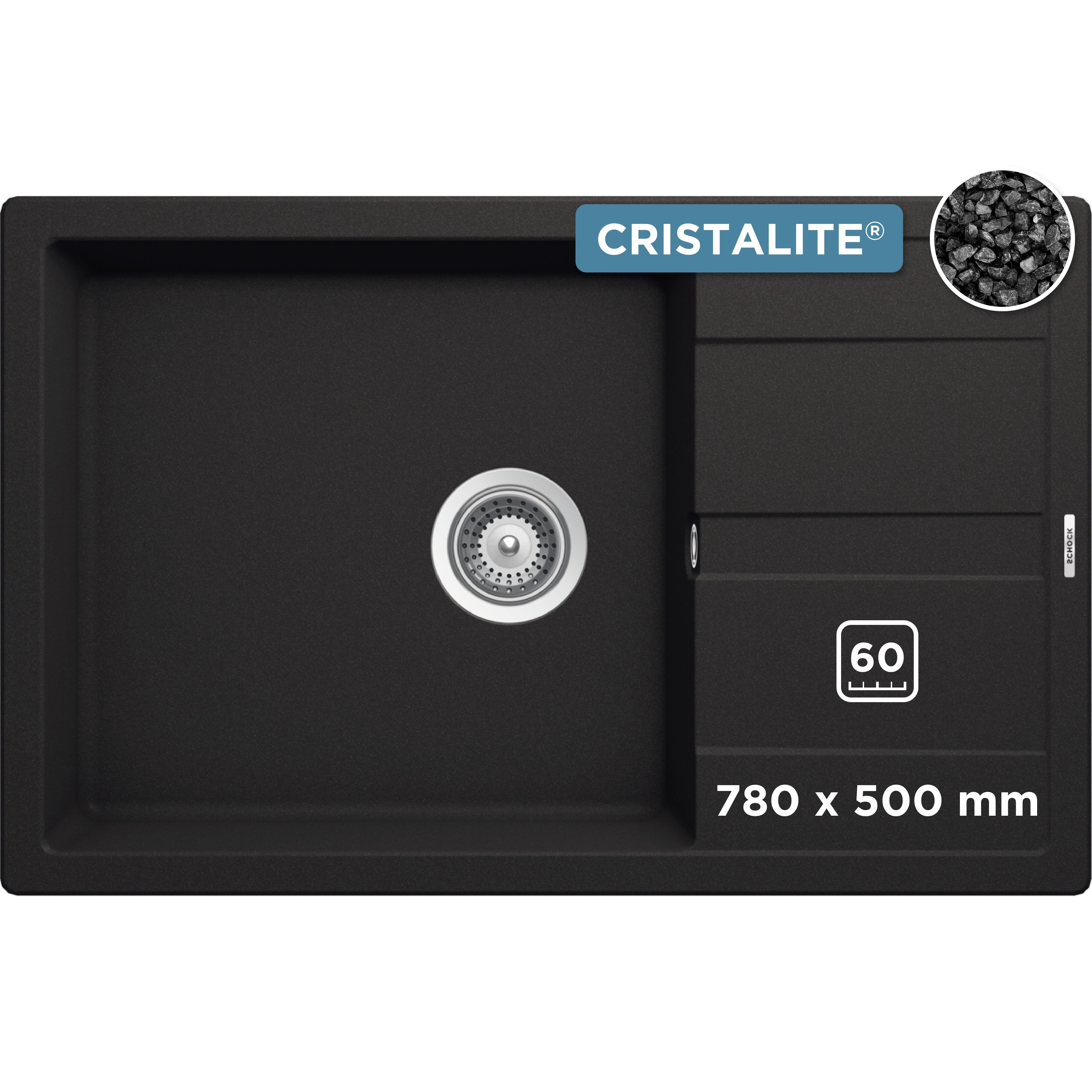 Schock Granitspüle Manhattan D-100LS, rechteckig, 78/50 cm