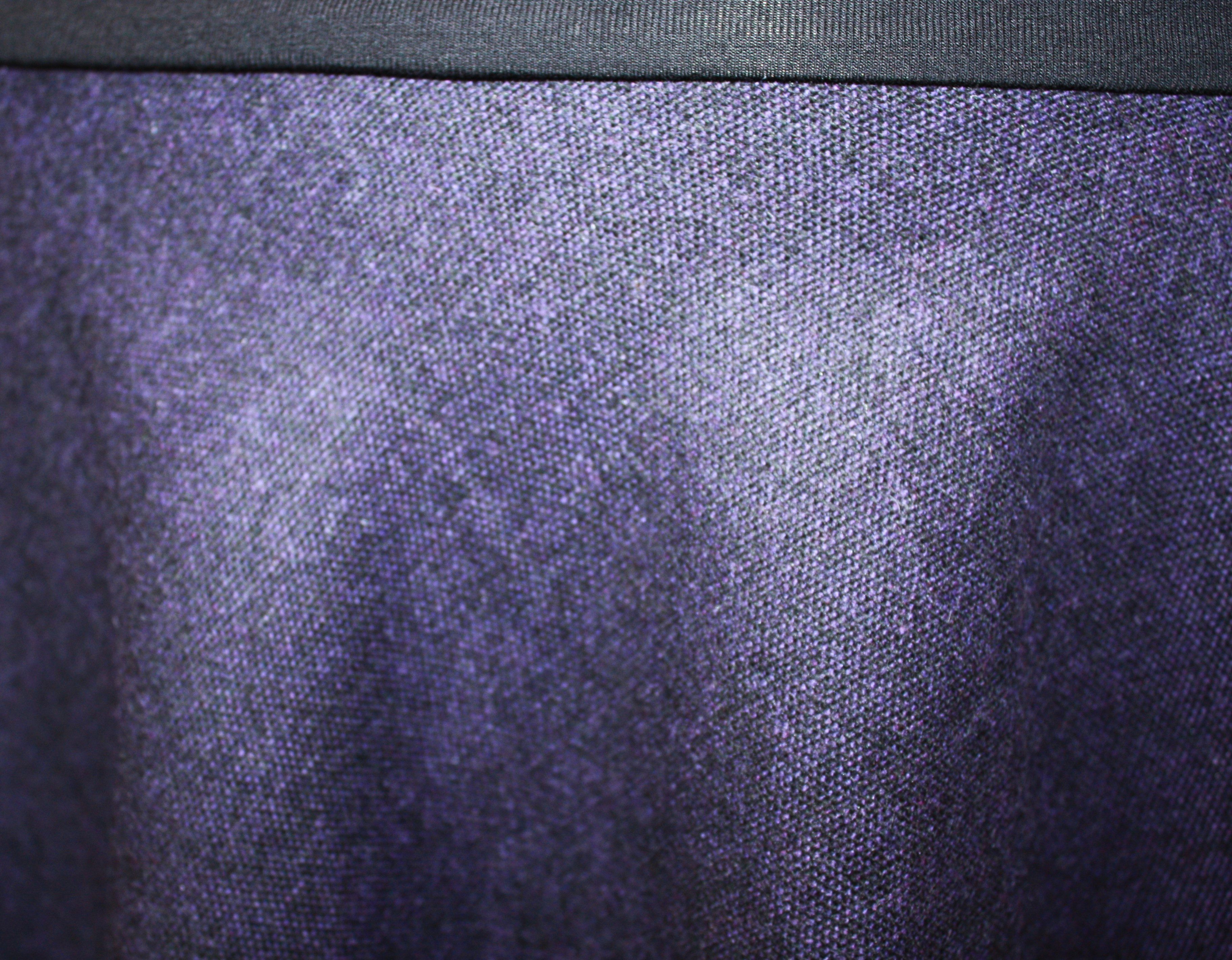 dunkle design A-Linien-Rock Wolltuch Weinrot Schwarz Lila Salz-Pfeffer 57cm günstig online kaufen