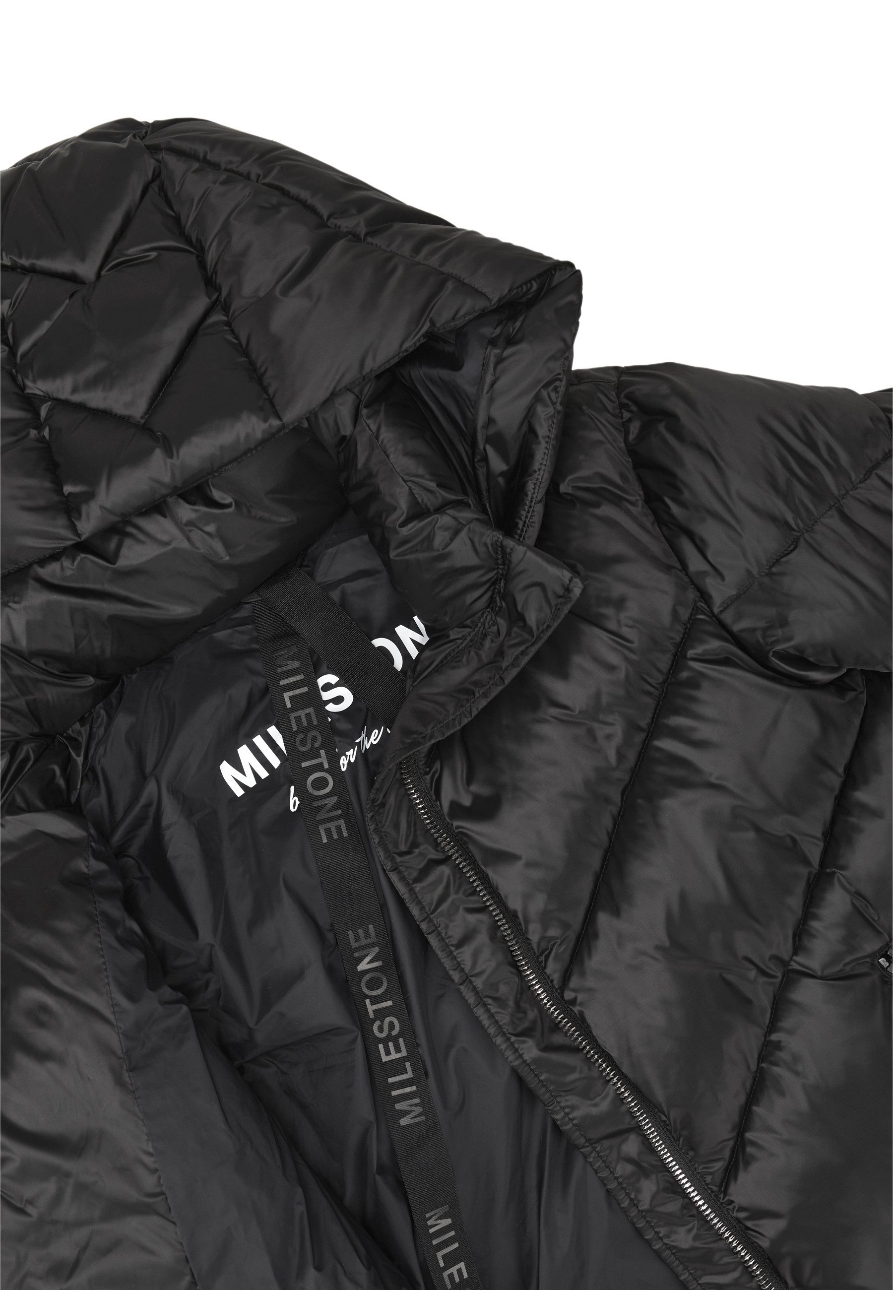 MILESTONE Steppmantel MSAmara S Damen Steppjacke Lang Mantel gesteppt normale Passform