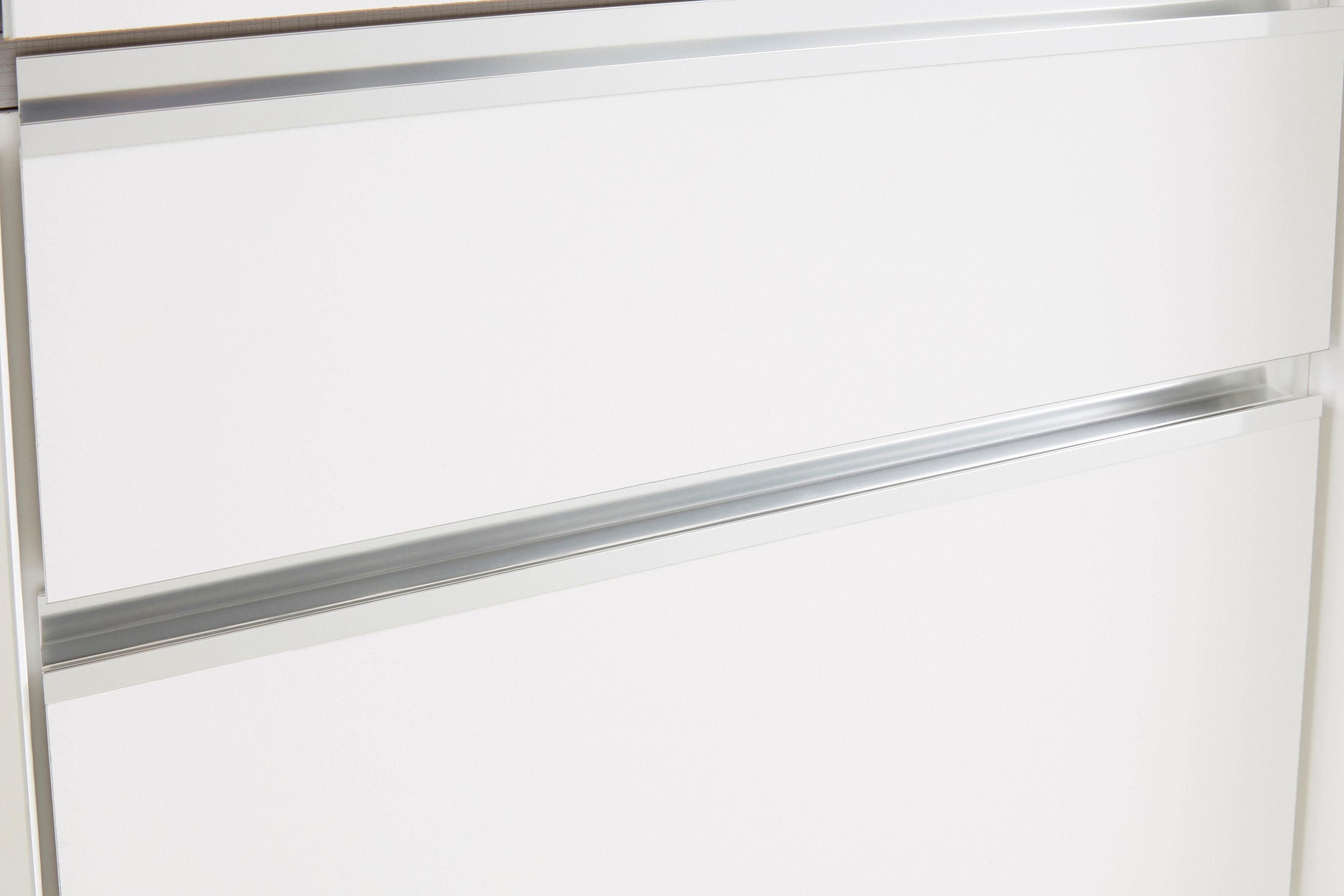Everly Go 300cm breit Fresh Falttürenschrank mit Schubladen, weiß oder 250 To