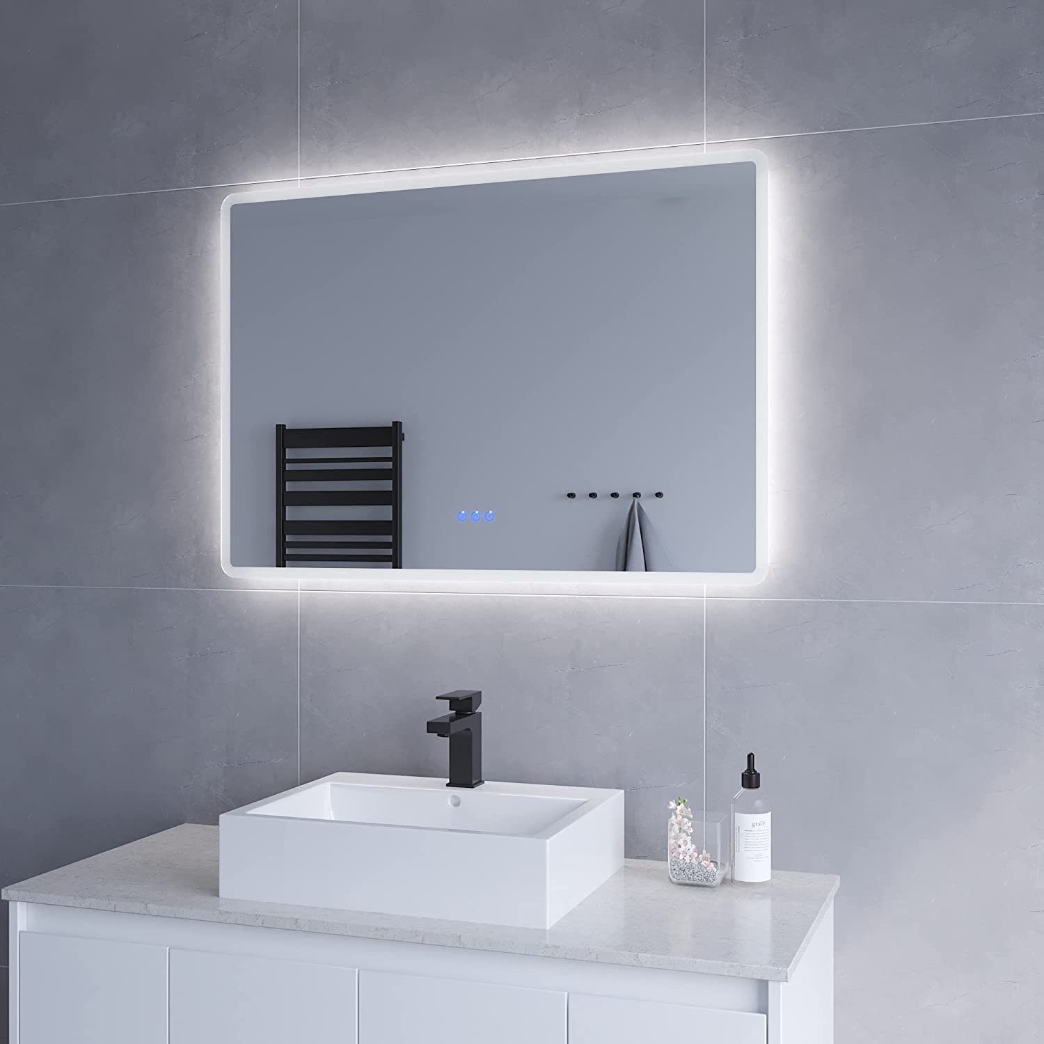 AQUABATOS LED-Lichtspiegel LED Badspiegel Groß Badezimmerspiegel günstig online kaufen