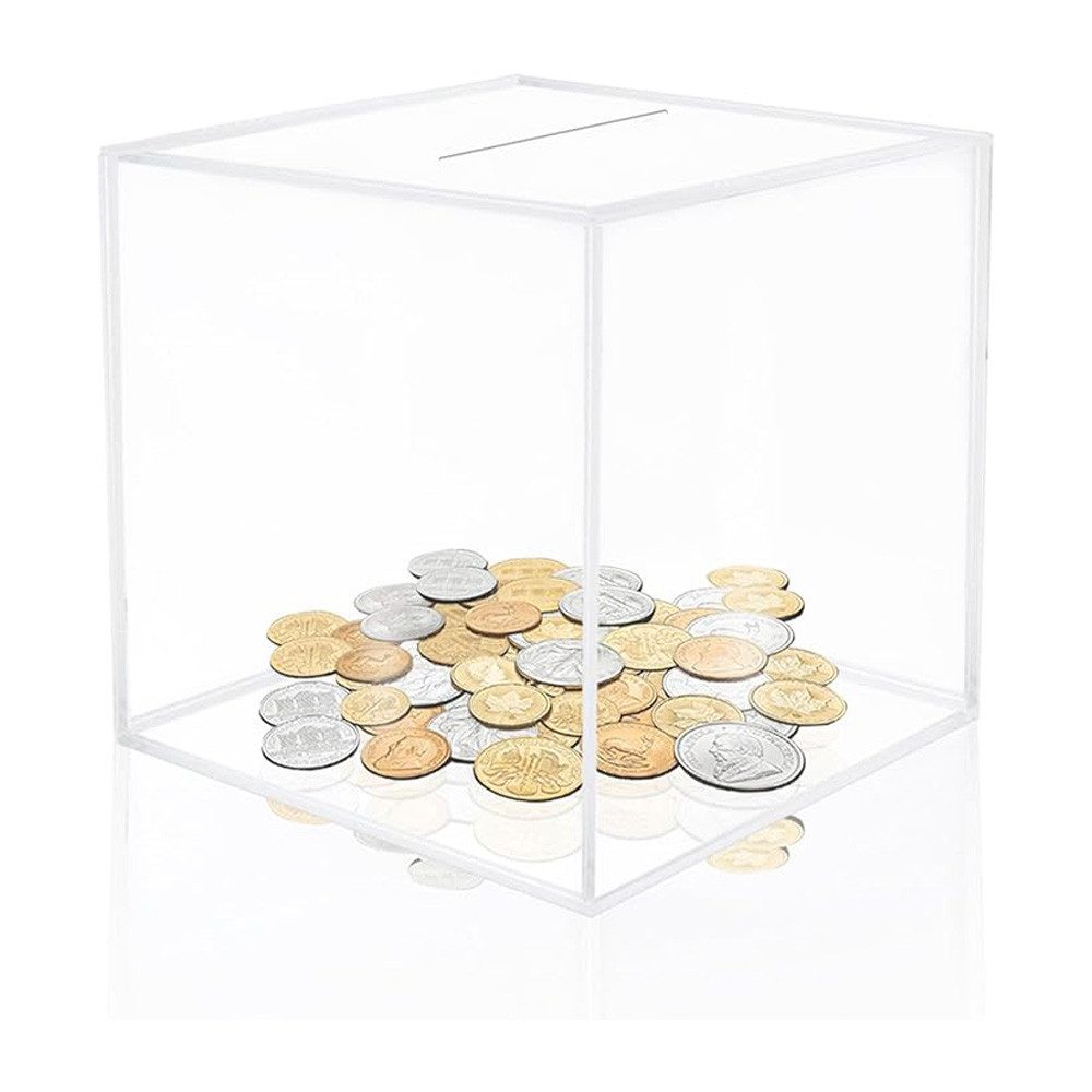 BlingBin Spardose Durchsichtig Acryl Spardosen, Unöffbare günstig online kaufen
