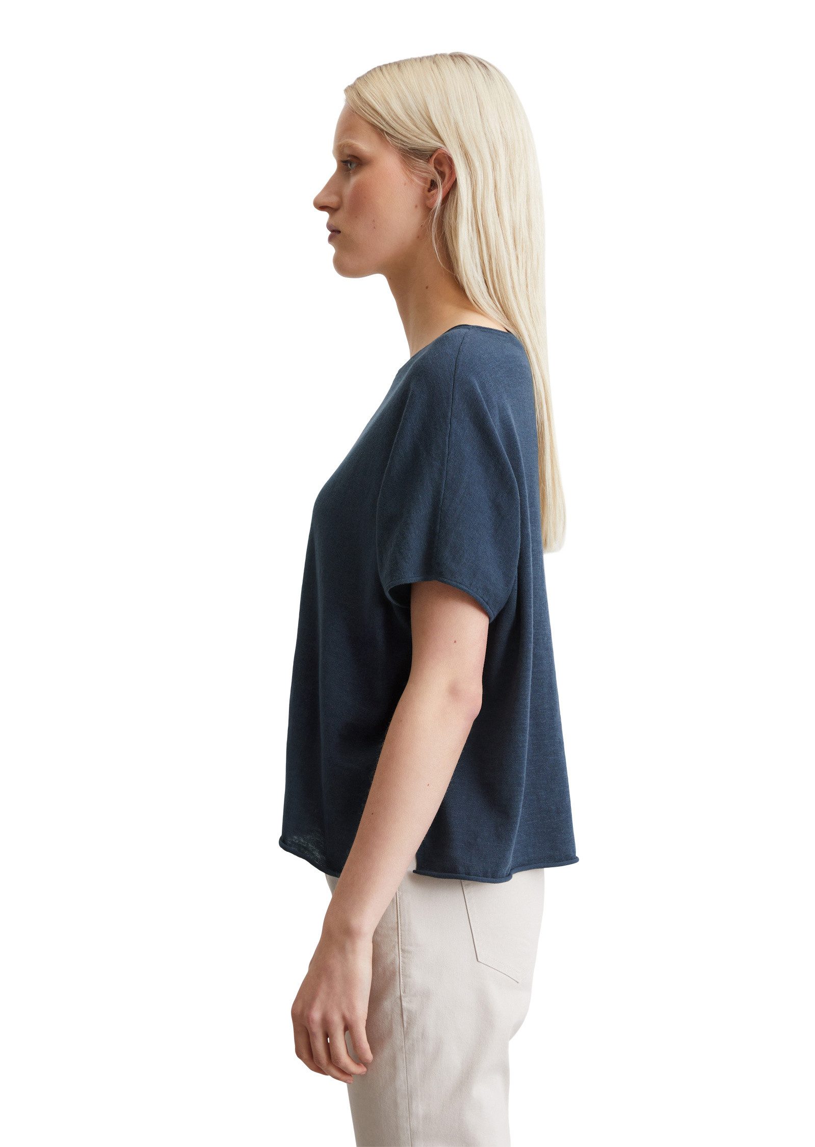 Marc O'Polo Strickpullover aus Baumwolle-Leinen-Slub günstig online kaufen