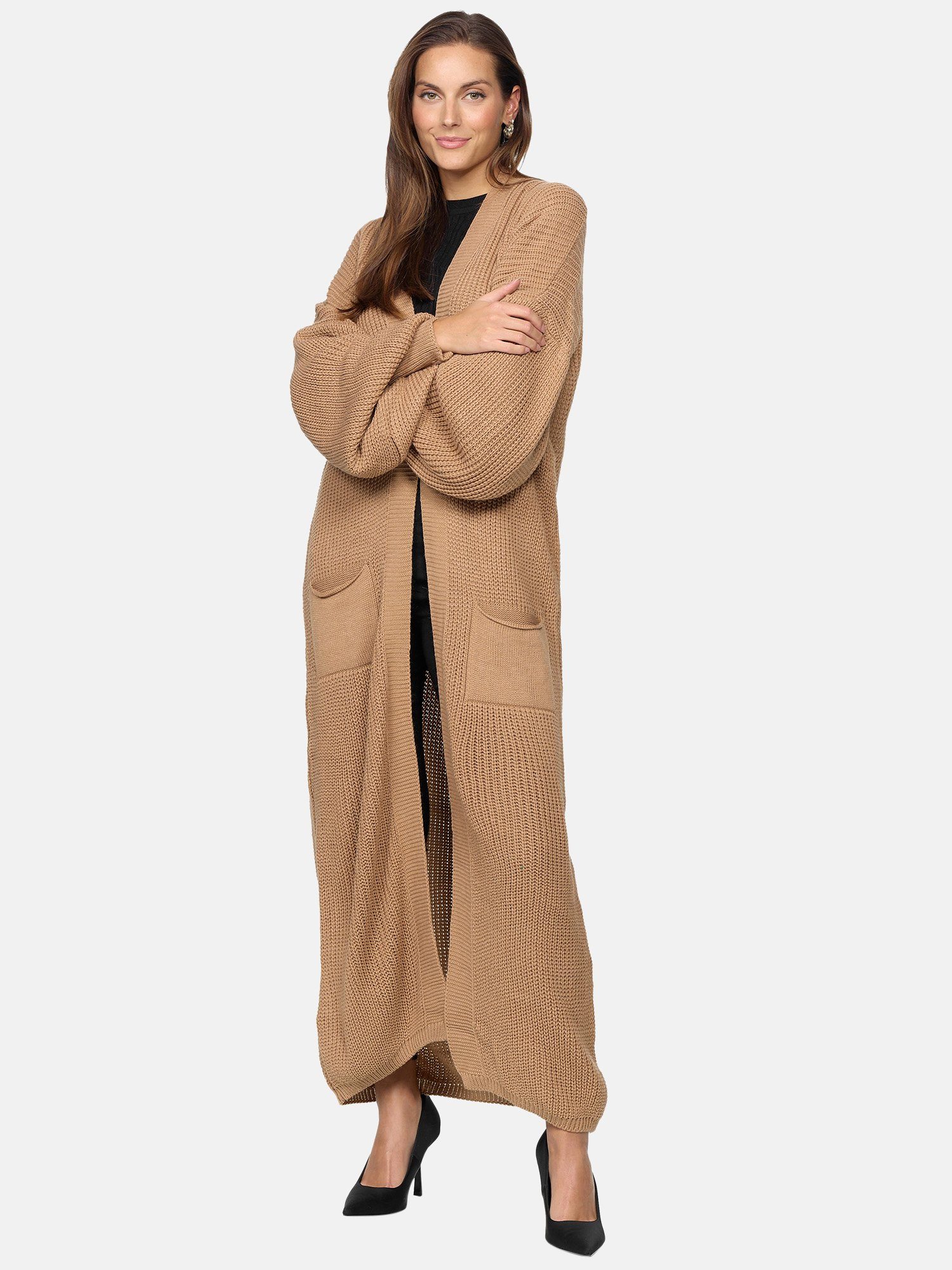 Elara Cardigan Elara Langer Damen Oversize günstig online kaufen