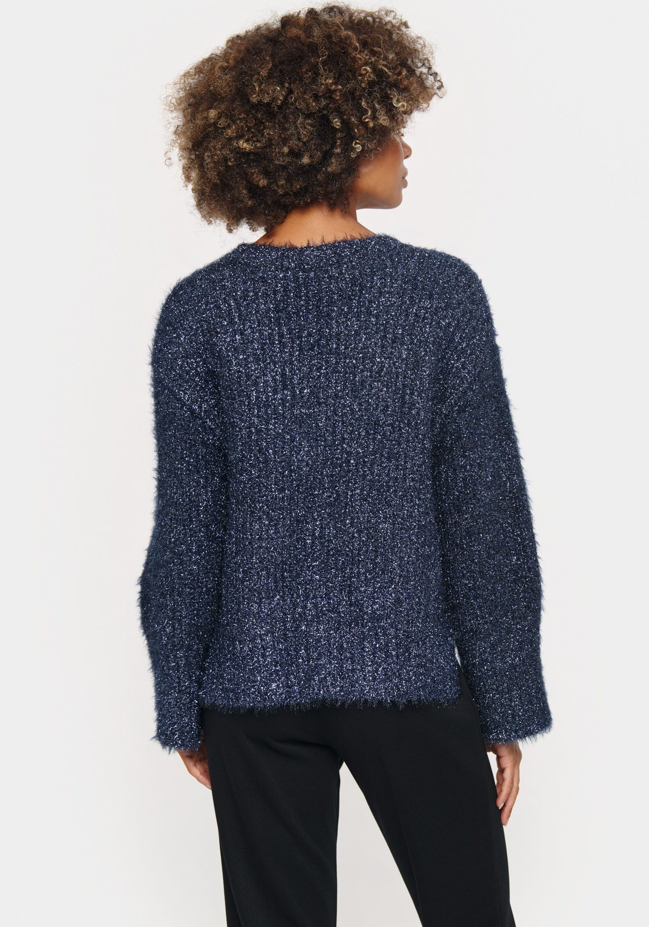 Saint Tropez Strickjacke HalfaSZ Cardigan mit Glitzereffekt günstig online kaufen