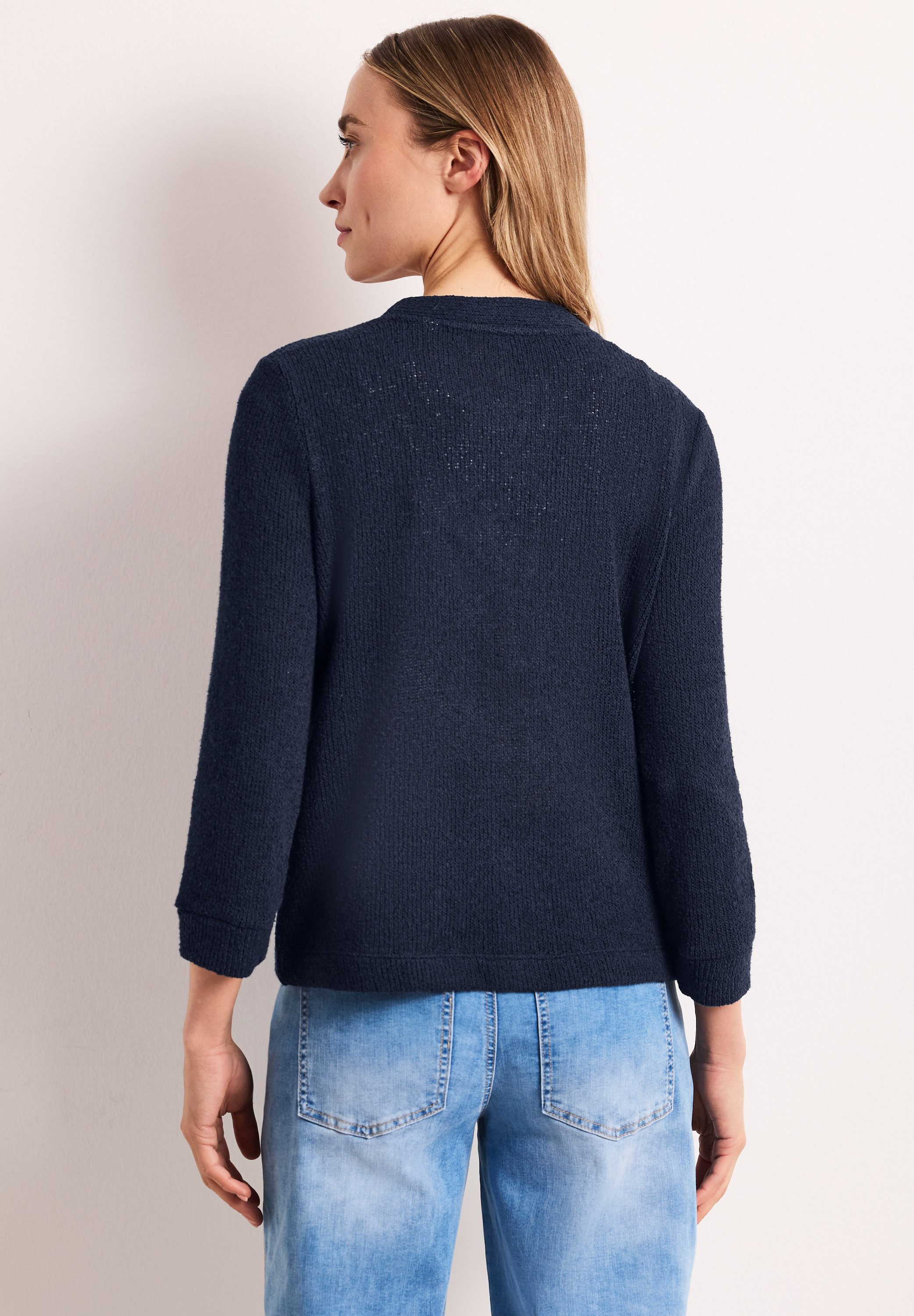 STREET ONE Cardigan aus elastischem Materialmix