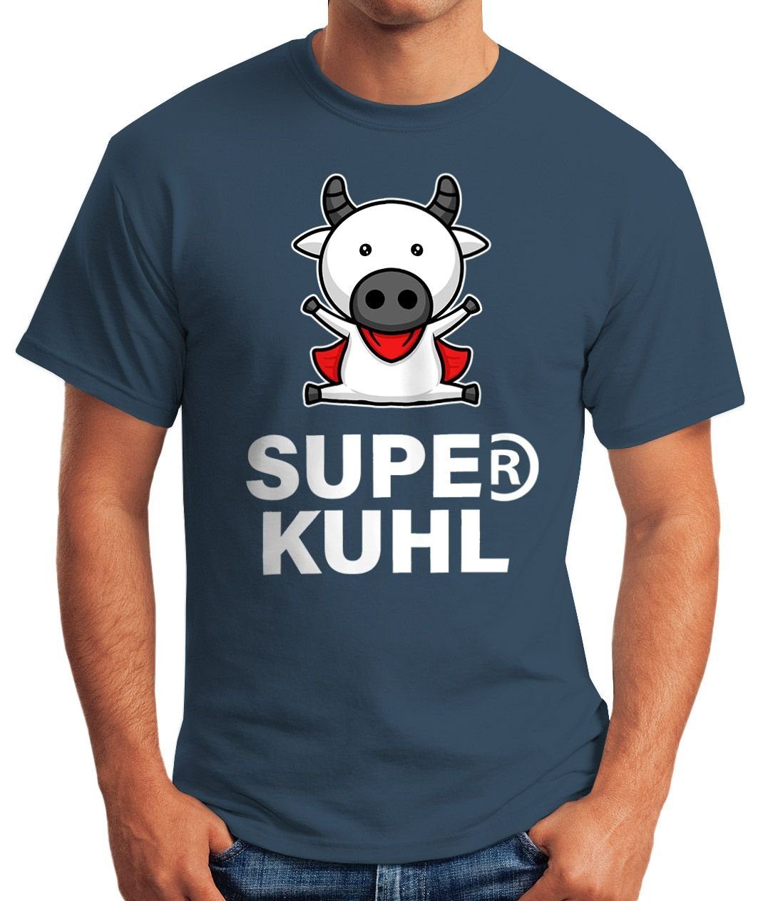 MoonWorks Print-Shirt Lustiges Herren T-Shirt Tier-Motiv günstig online kaufen