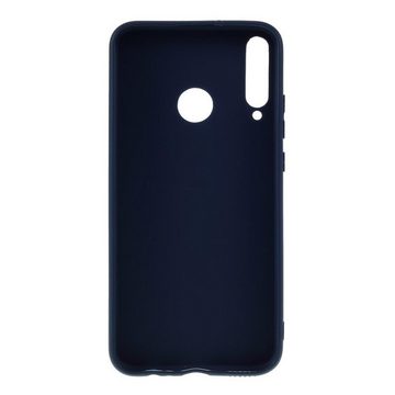 CoverKingz Handyhülle Huawei P40 Lite E Handy Hülle Silikon Case Cover Bumper Etui Matt Blau 16,23 cm (6,4 Zoll), Schutzhülle Handyhülle Silikoncover Softcase farbig
